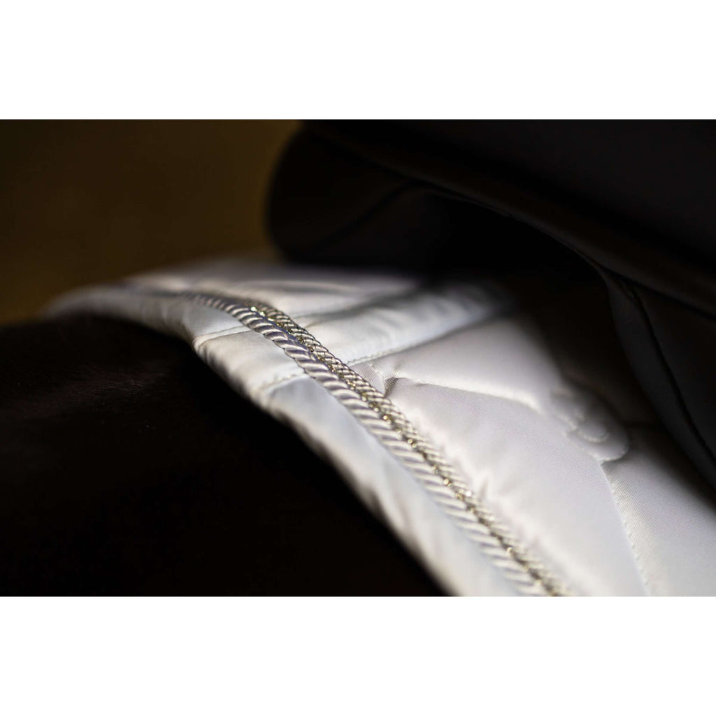 Equestrian Stockholm Zadeldekje Crystal Shine Dressuur Wit