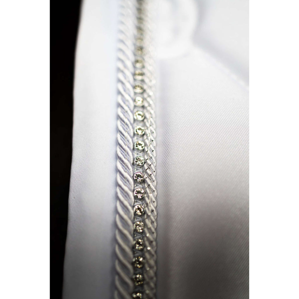 Equestrian Stockholm Zadeldekje Crystal Shine Dressuur Wit