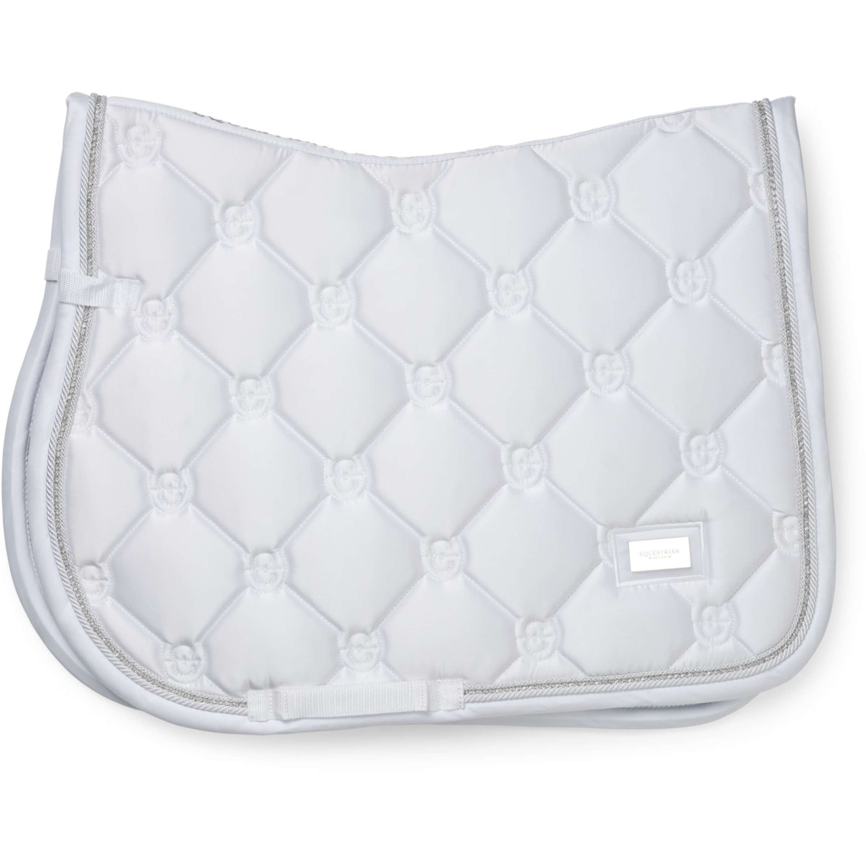 Equestrian Stockholm Zadeldekje Crystal Shine Springen Wit