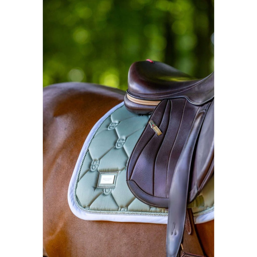 Equestrian Stockholm Zadeldekje Springen Pistachio White