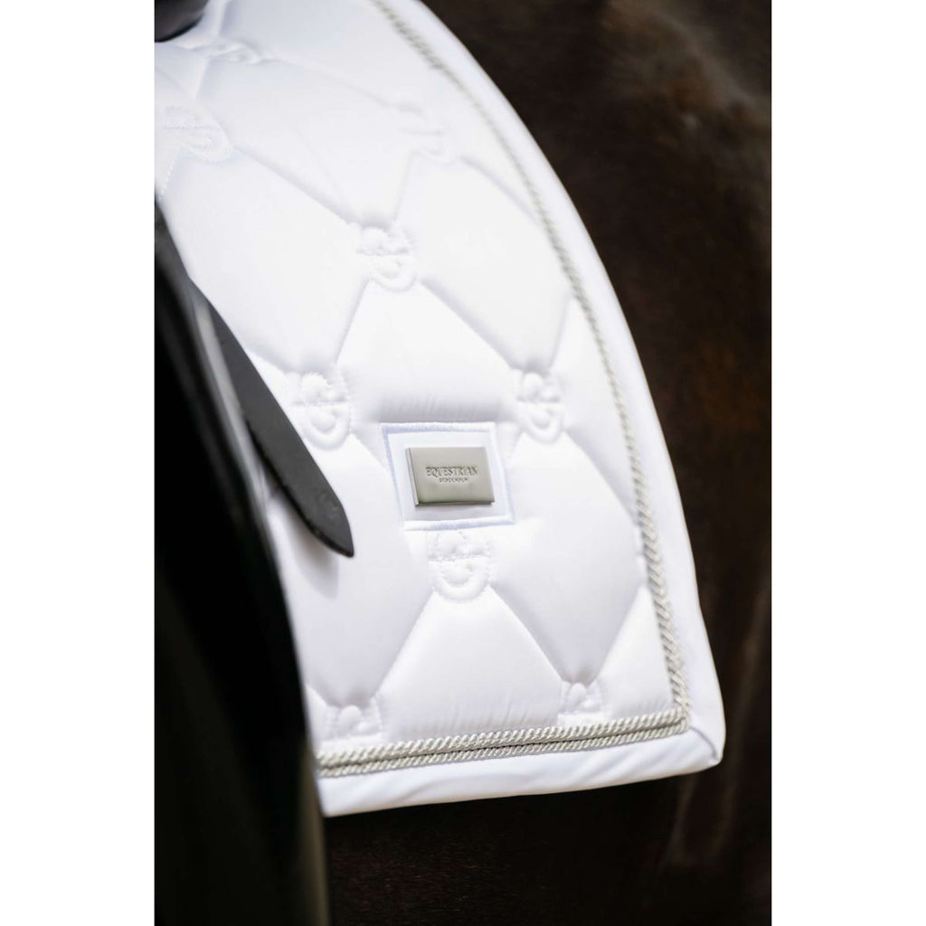 Equestrian Stockholm Zadeldekje Dressuur White Silver
