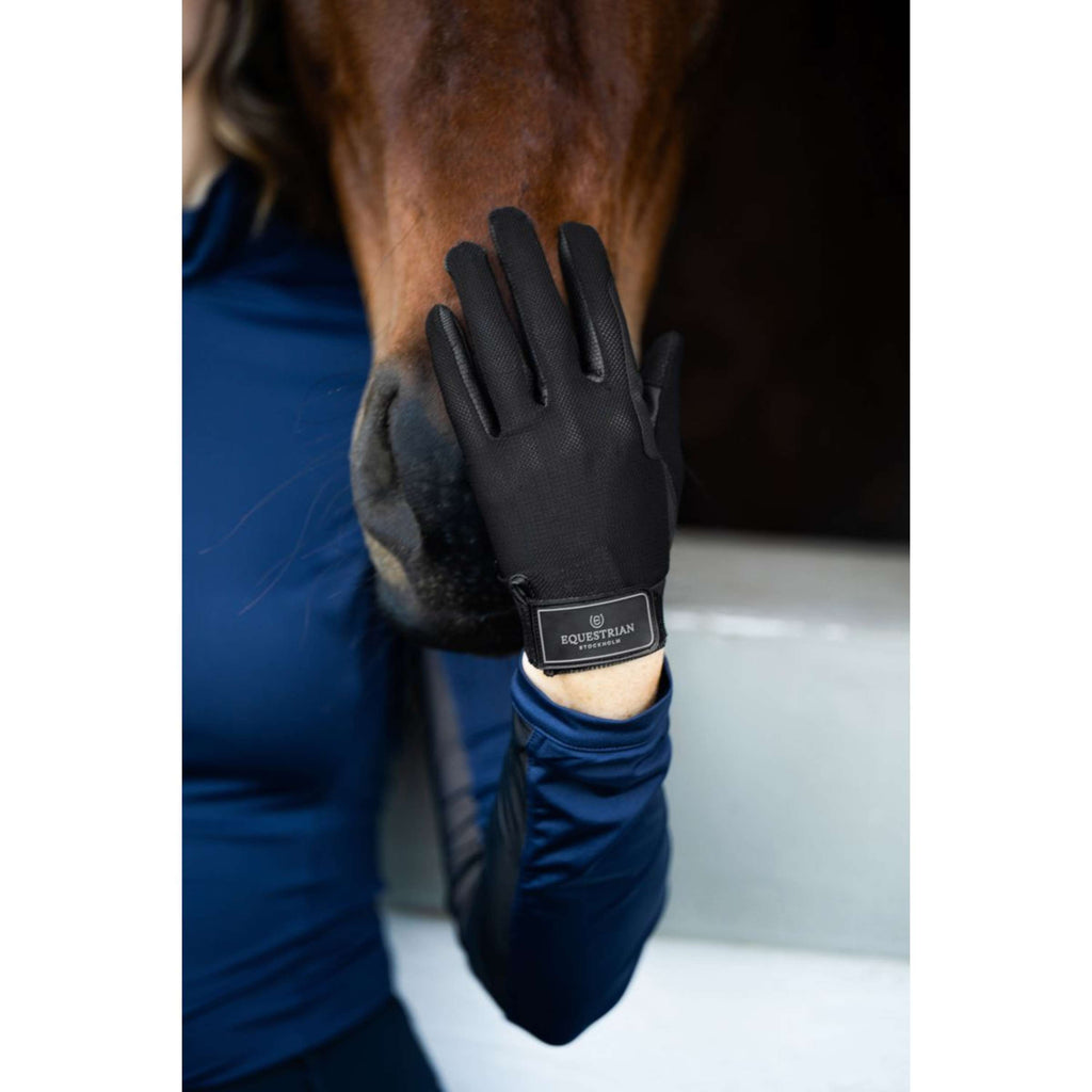 Equestrian Stockholm Rijhandschoenen Summer Black Edition