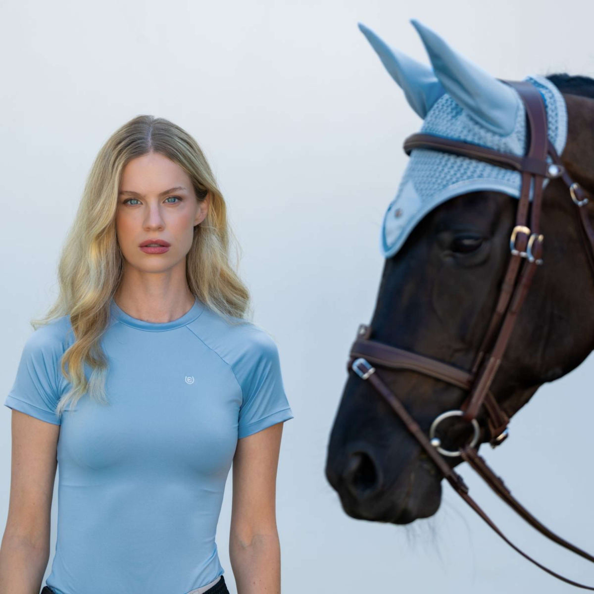 Equestrian Stockholm Shirt Dynamic Short Sleeve Midsummer Blue