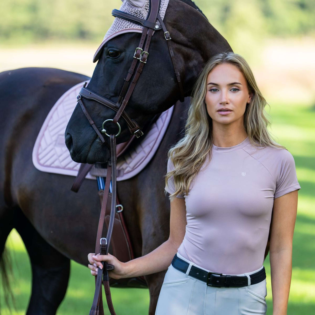Equestrian Stockholm Zadeldekje Modern Springen Midsummer Blush