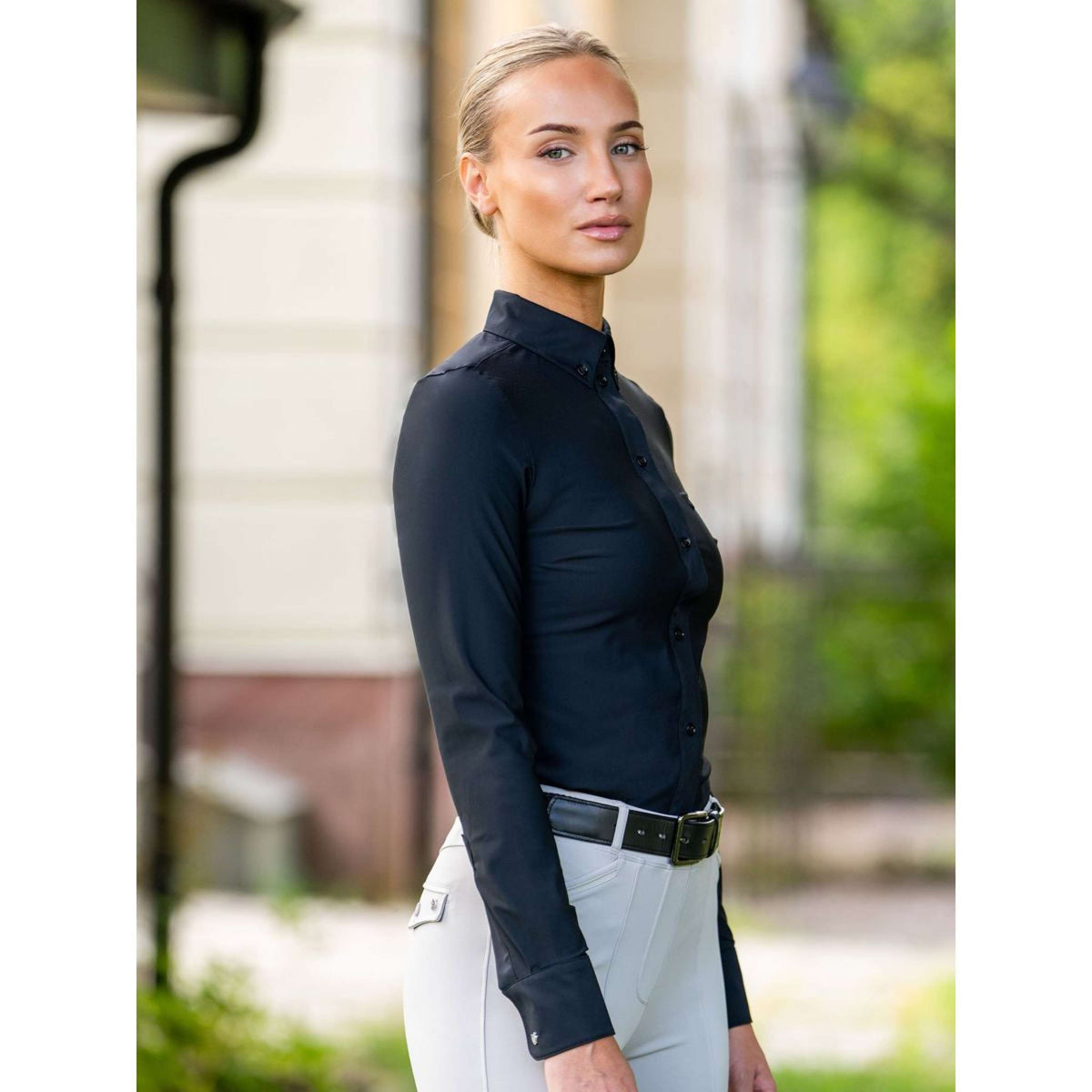Equestrian Stockholm Wedstrijdshirt Performance Zwart