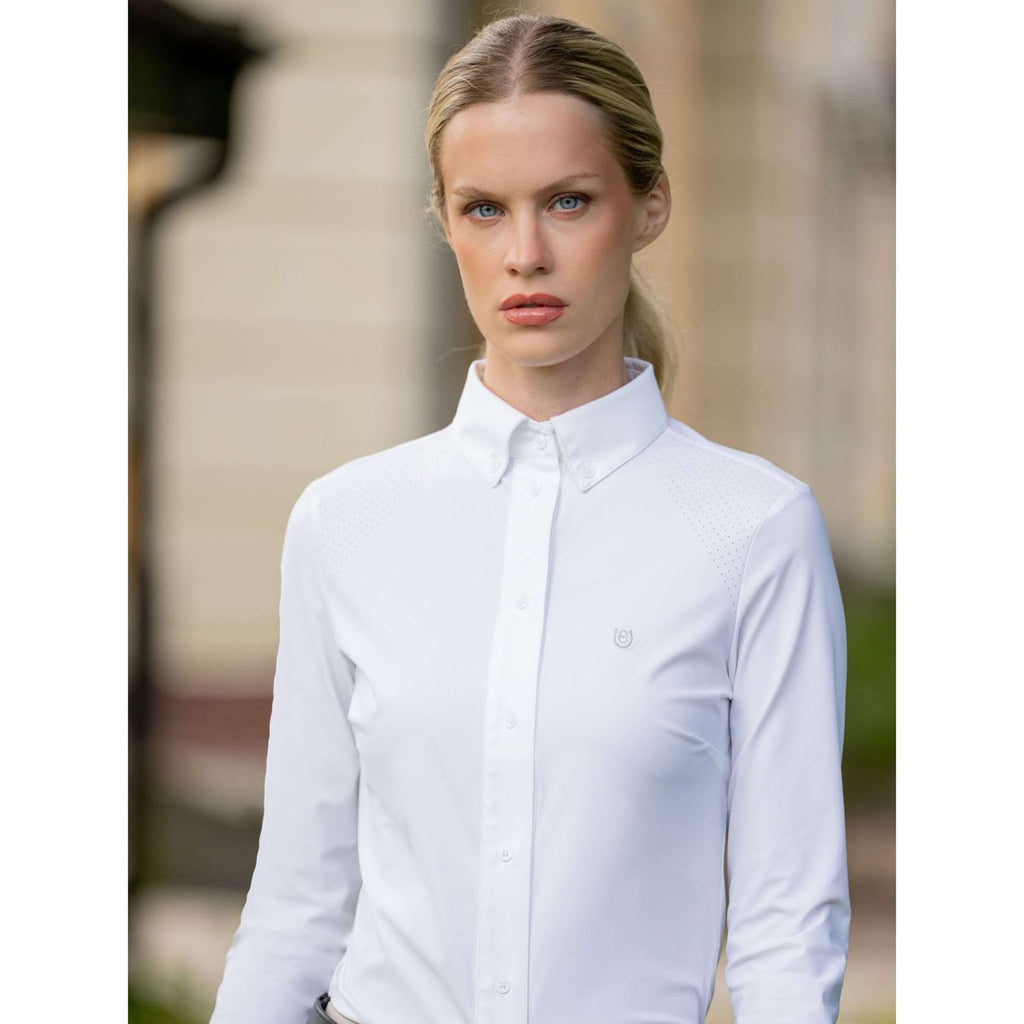 Equestrian Stockholm Wedstrijdshirt Performance Wit