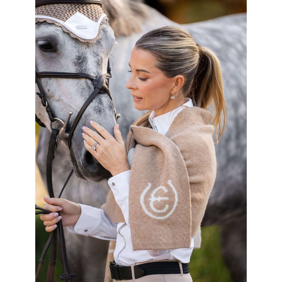 Equestrian Stockholm Sjaal Woven Sand