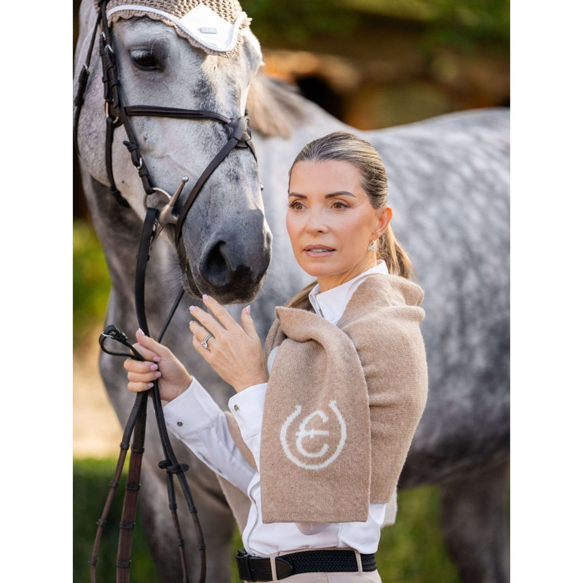 Equestrian Stockholm Sjaal Woven Sand
