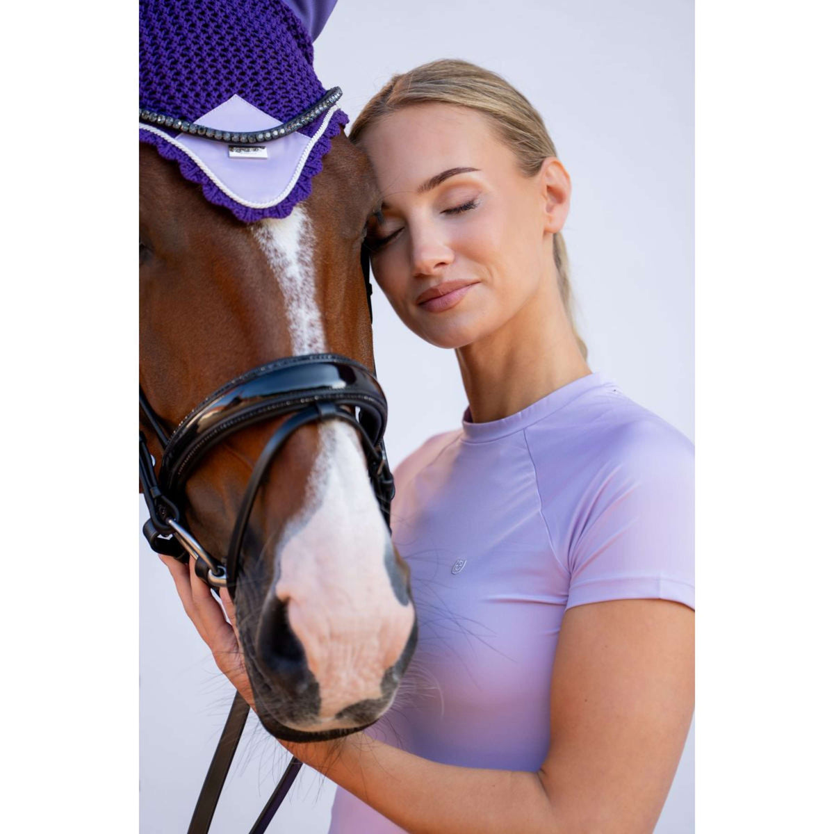 Equestrian Stockholm Shirt Dynamic Short Sleeve Lavender