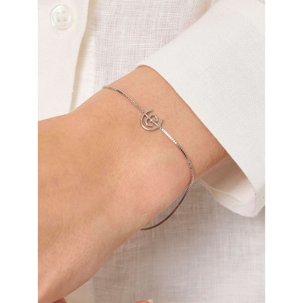 Equestrian Stockholm Armbandje Logo Silver
