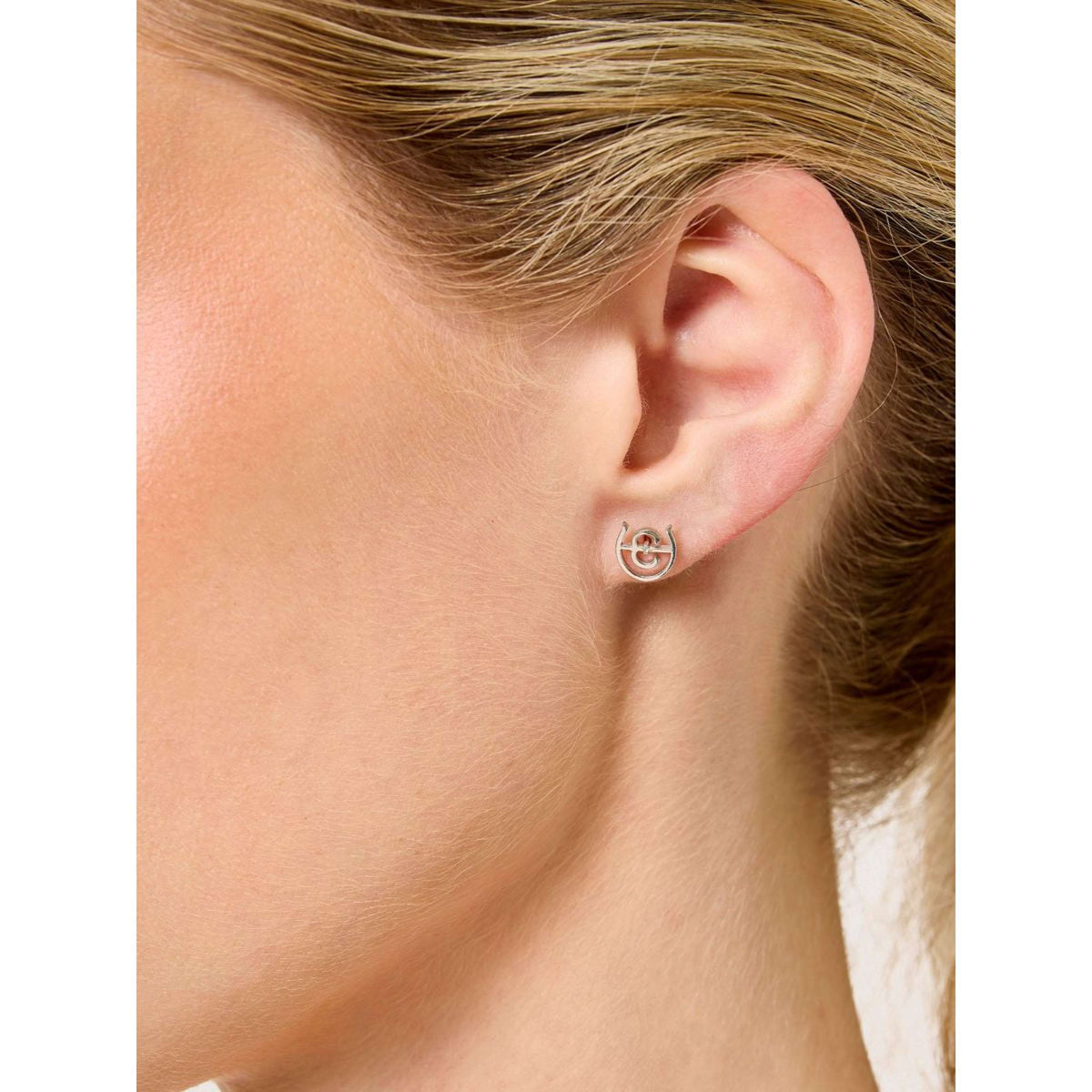 Equestrian Stockholm Oorbellen Logo Silver