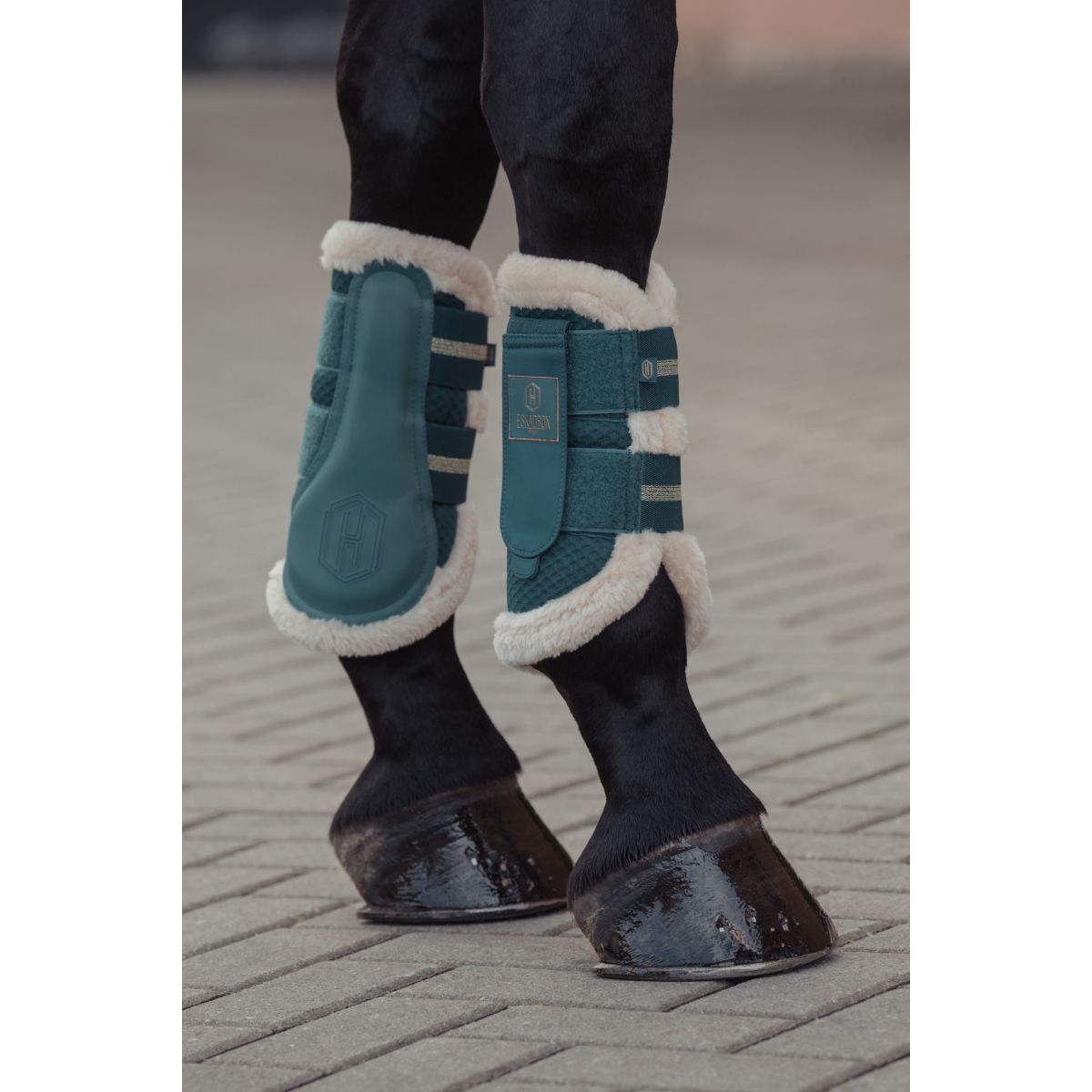 Eskadron Dressage Boots Heritage Mesh Faux Fur Vintage Green