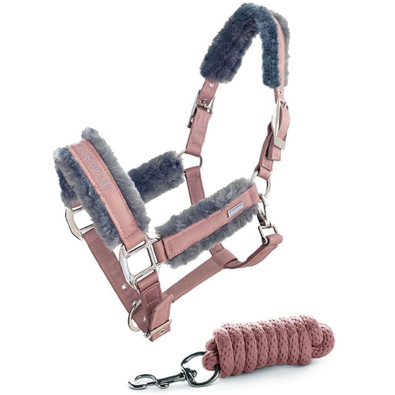 Equestrian Stockholm Halster & Touw Fur Roze