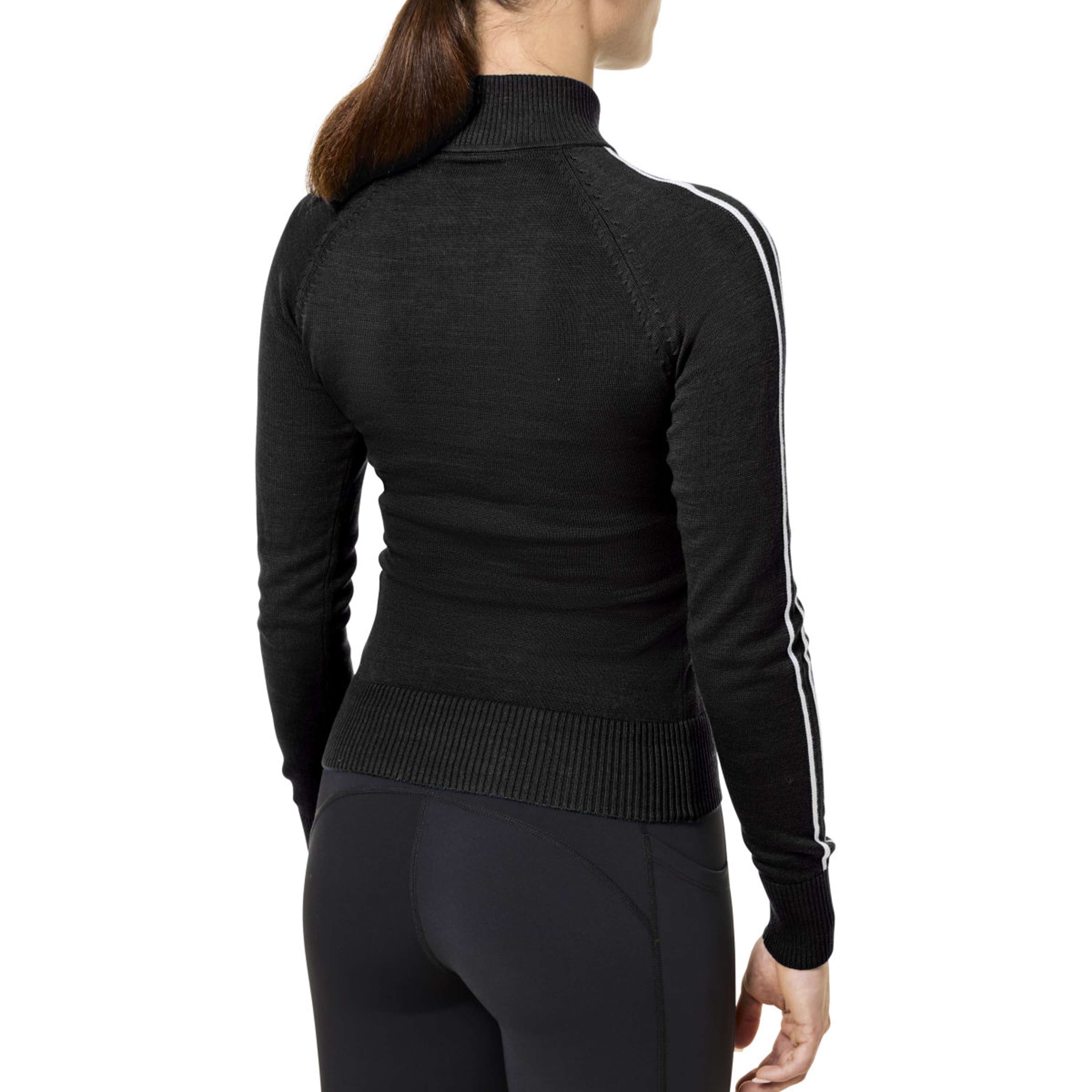 Equestrian Stockholm Knitted Zip Top Zwart