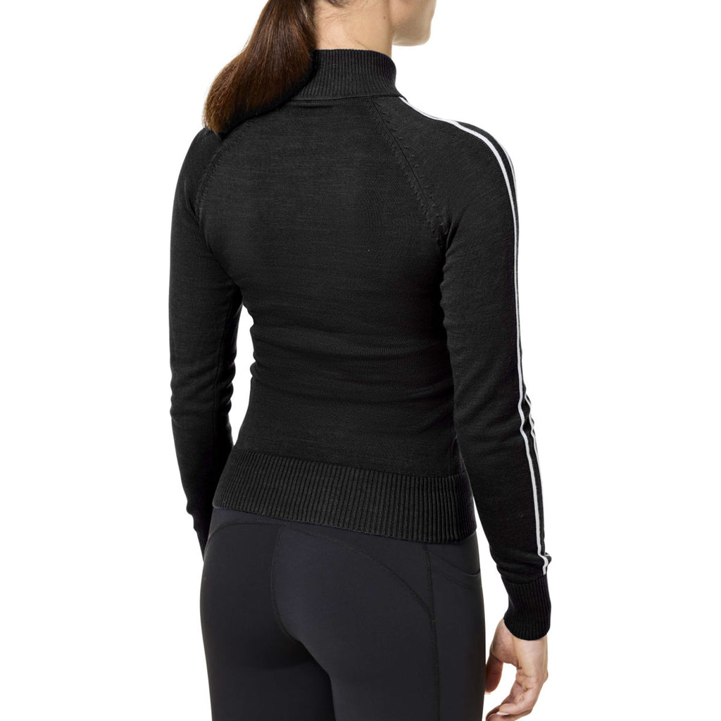 Equestrian Stockholm Knitted Zip Top Zwart