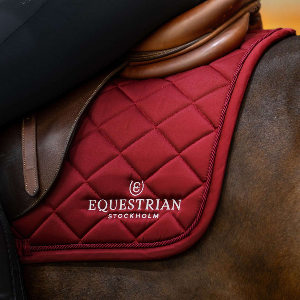 Equestrian Stockholm Zadeldekje Line Springen Bordeaux