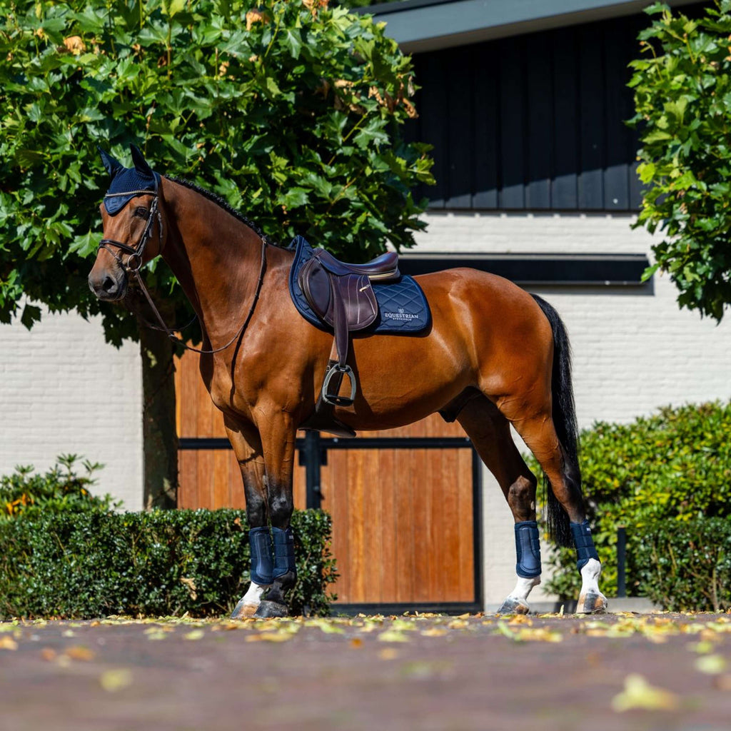 Equestrian Stockholm Zadeldekje Line Springen Navy