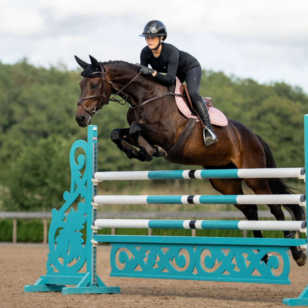 Equestrian Stockholm Zadeldekje Line Springen Roze
