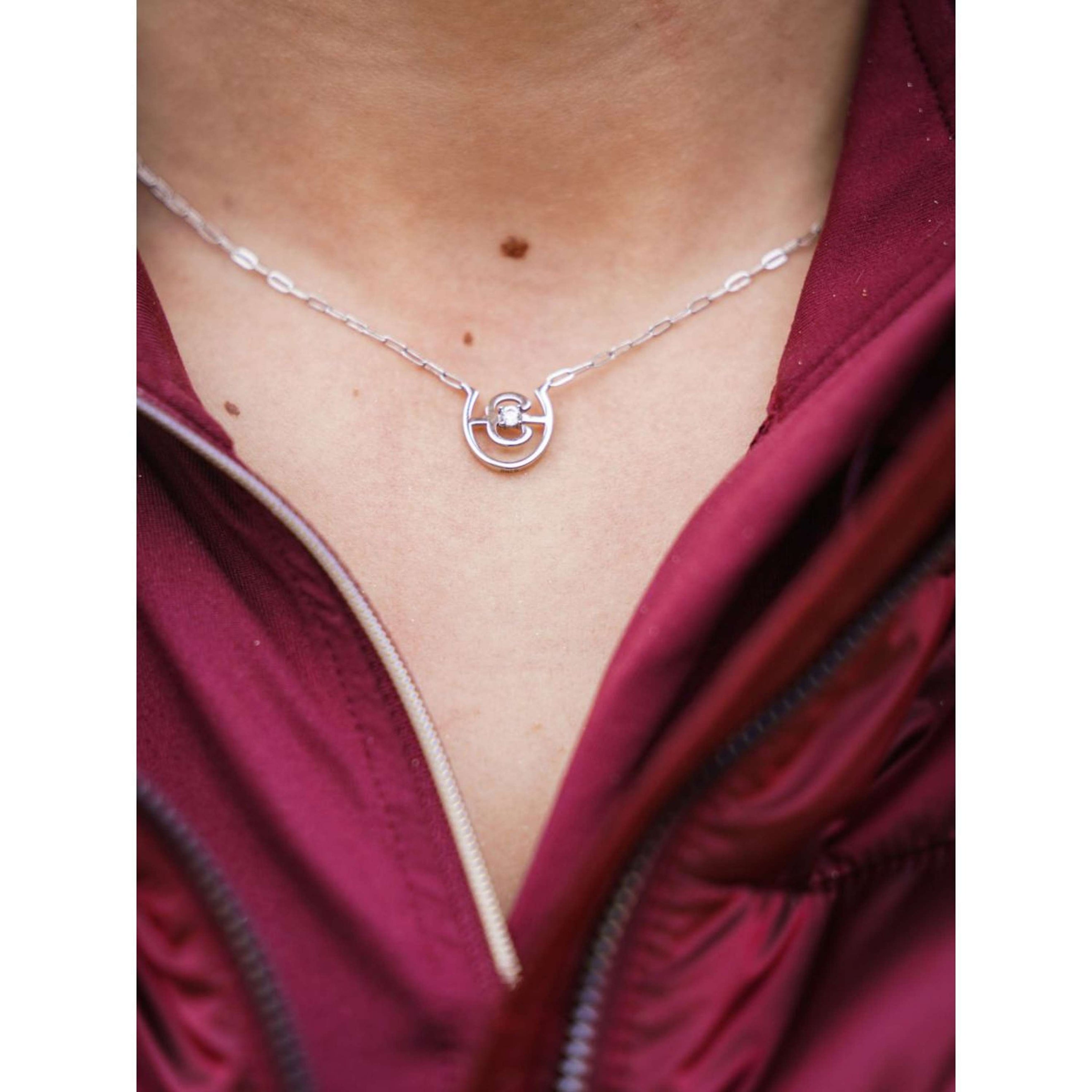 Equestrian Stockholm Halsketting Swarovski Crystal Silver Equestrian Stockholm Halsketting Swarovski Crystal Silver