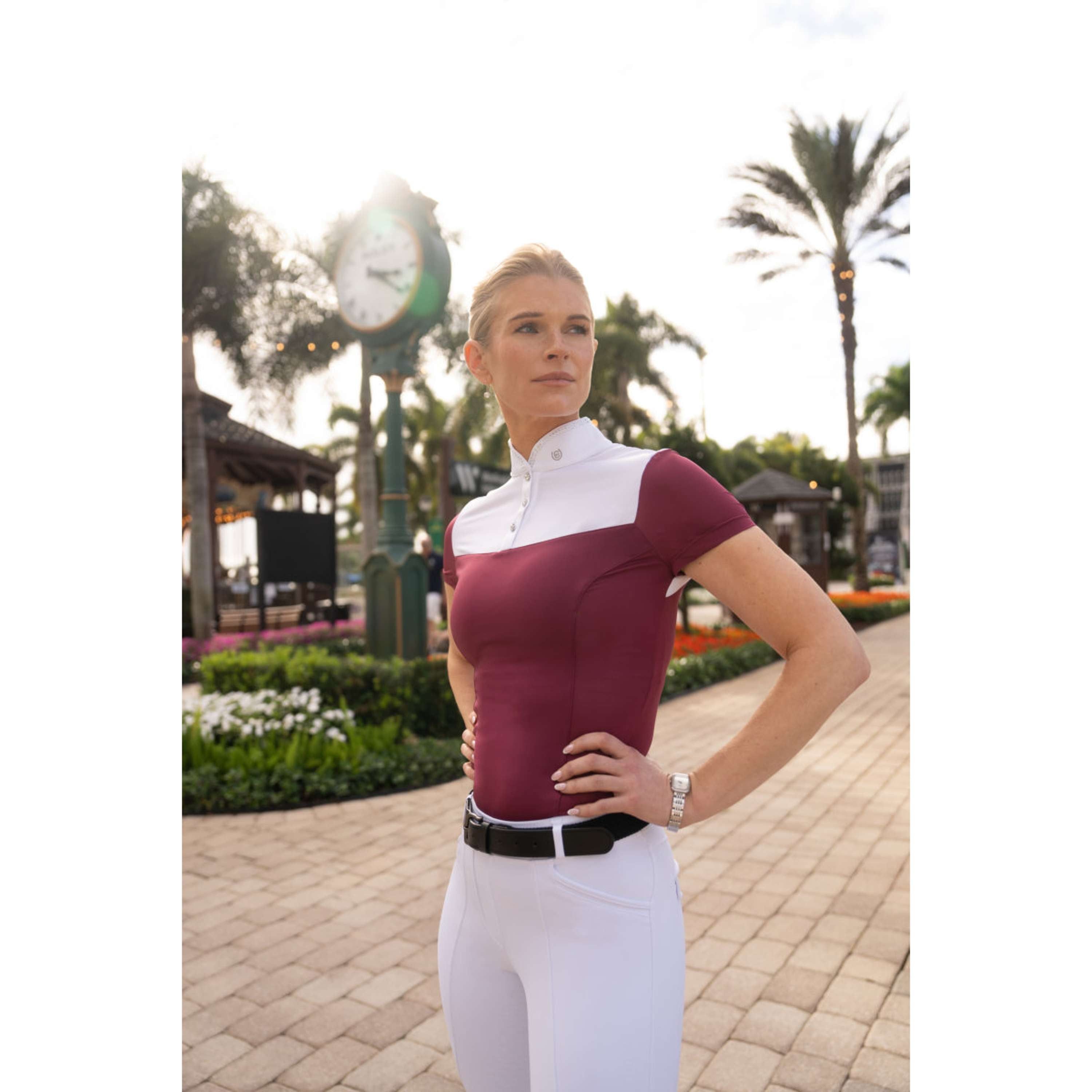 Equestrian Stockholm Wedstrijdshirt Revenew Merlot