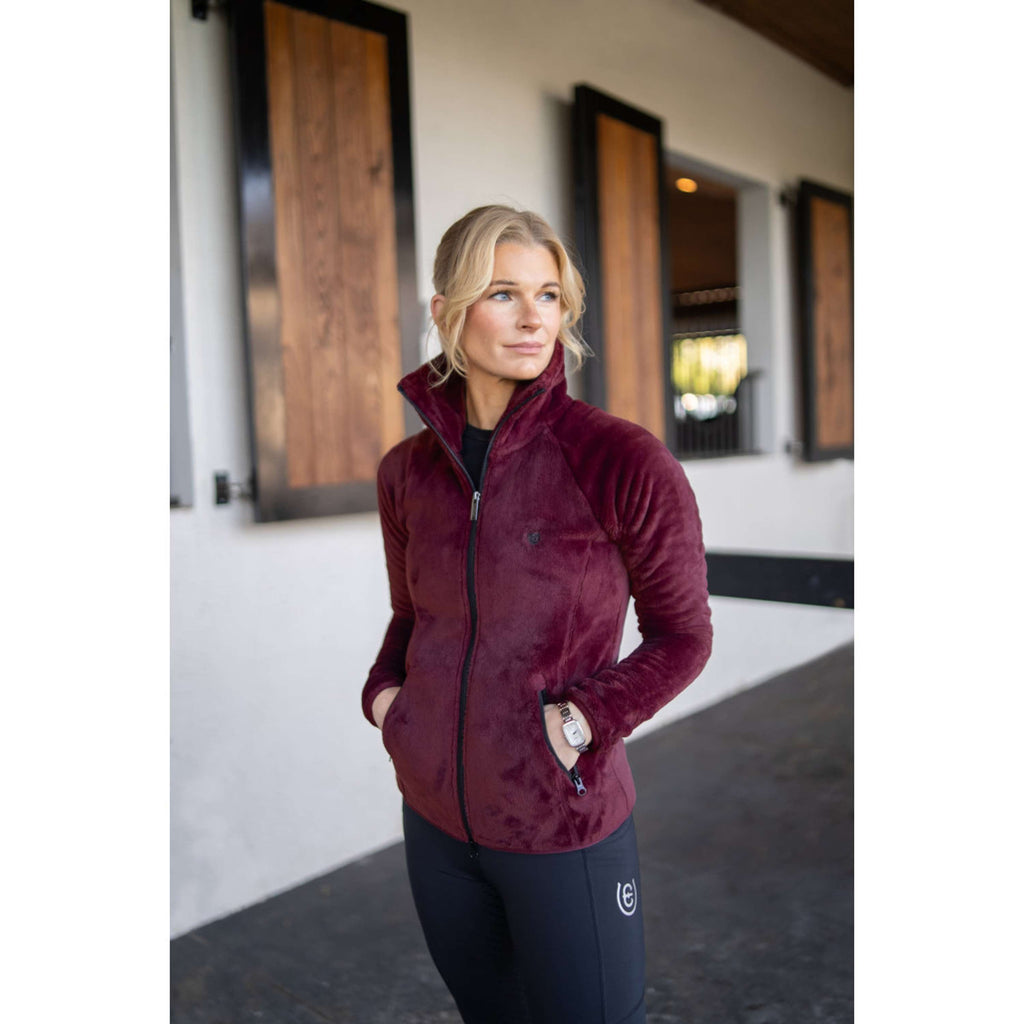 Equestrian Stockholm Fleecejack Velvet Merlot