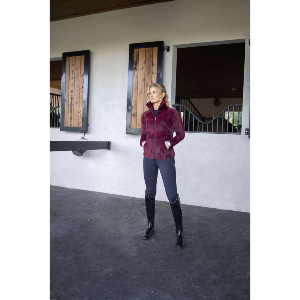 Equestrian Stockholm Fleecejack Velvet Merlot