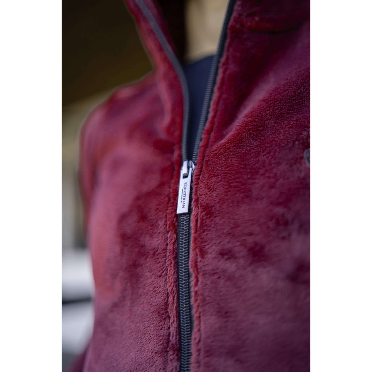 Equestrian Stockholm Fleecejack Velvet Merlot