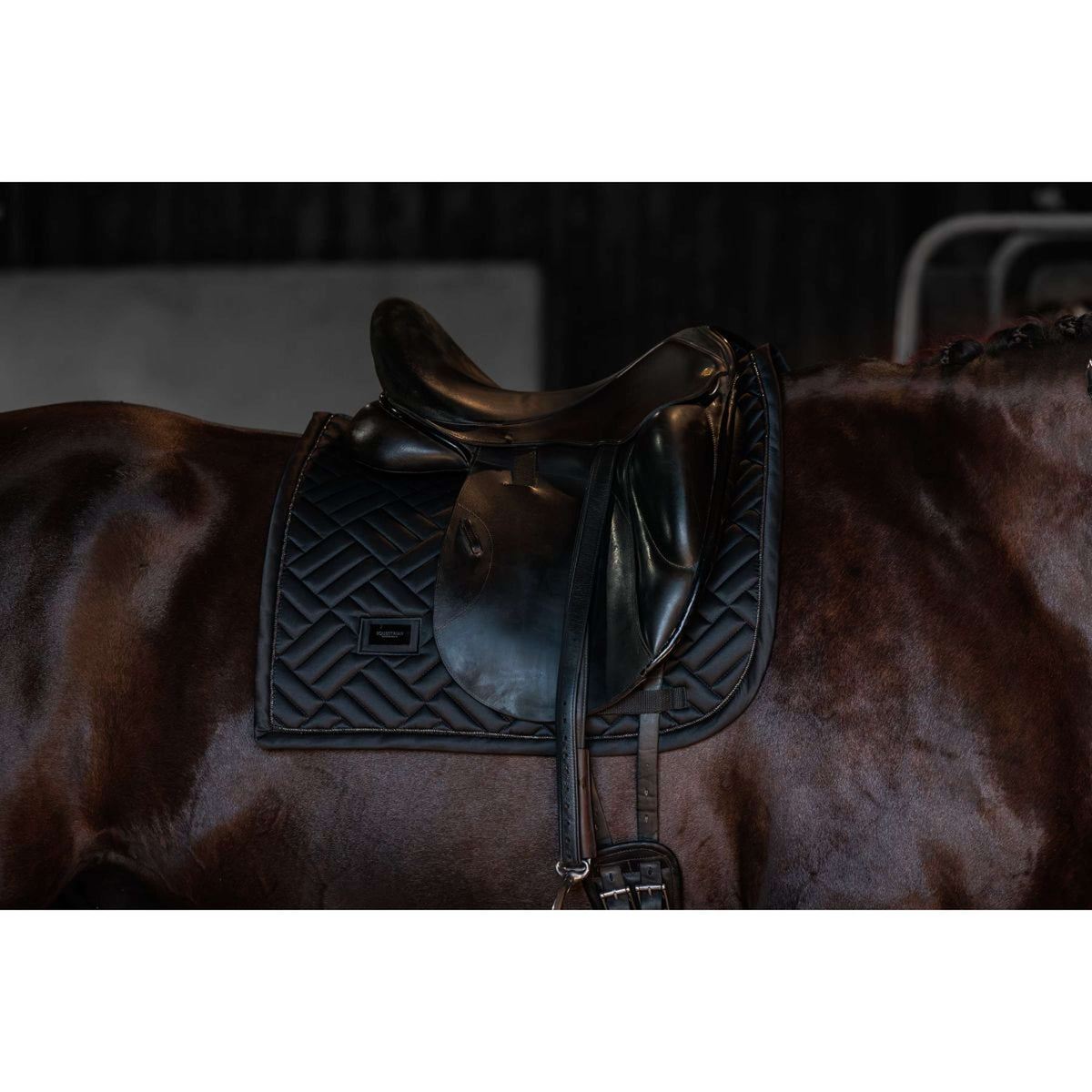 Equestrian Stockholm Zadeldekje Modern Dressuur Zwart