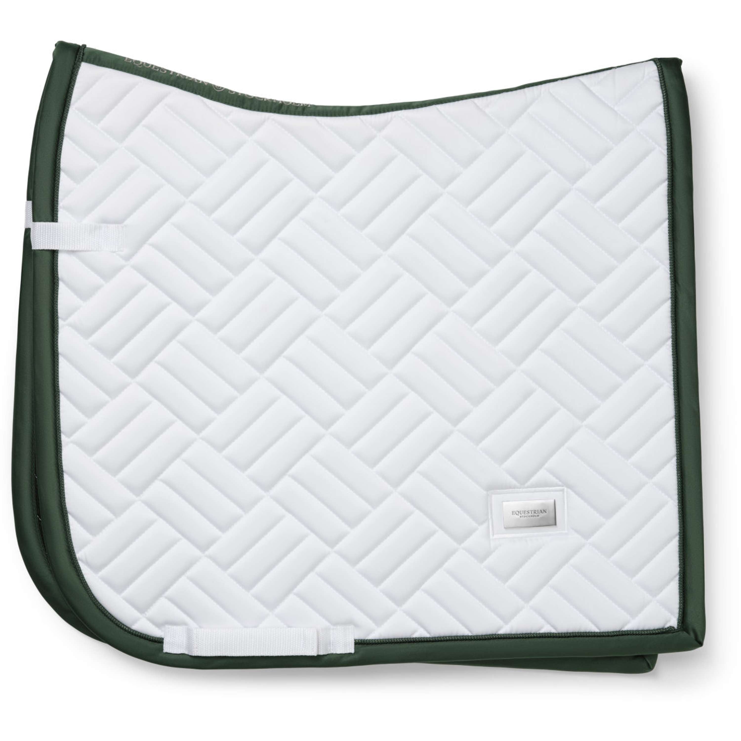Equestrian Stockholm Zadeldekje Modern Dressuur Wit/Sycamore Green
