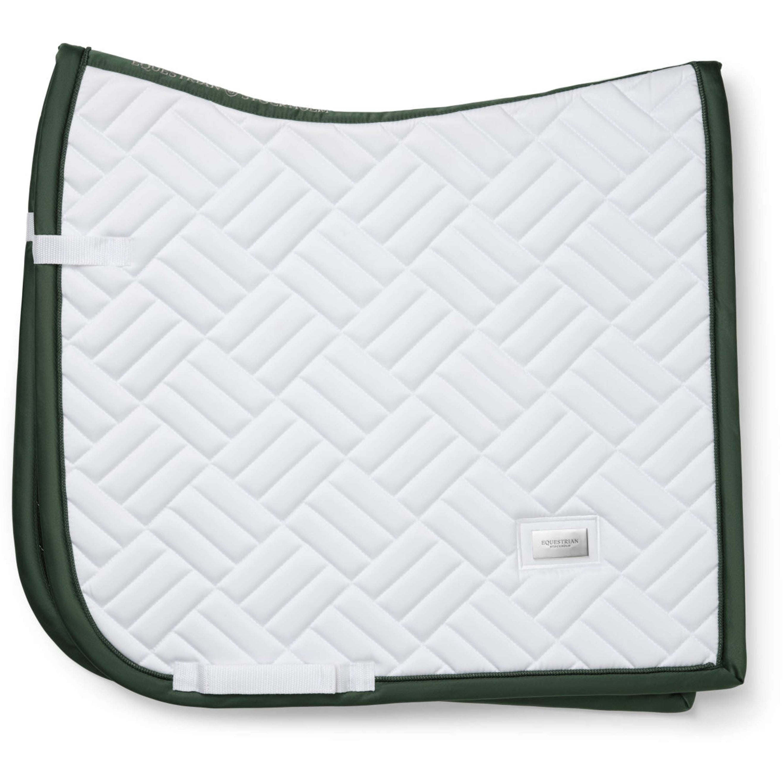 Equestrian Stockholm Zadeldekje Modern Dressuur Wit/Sycamore Green