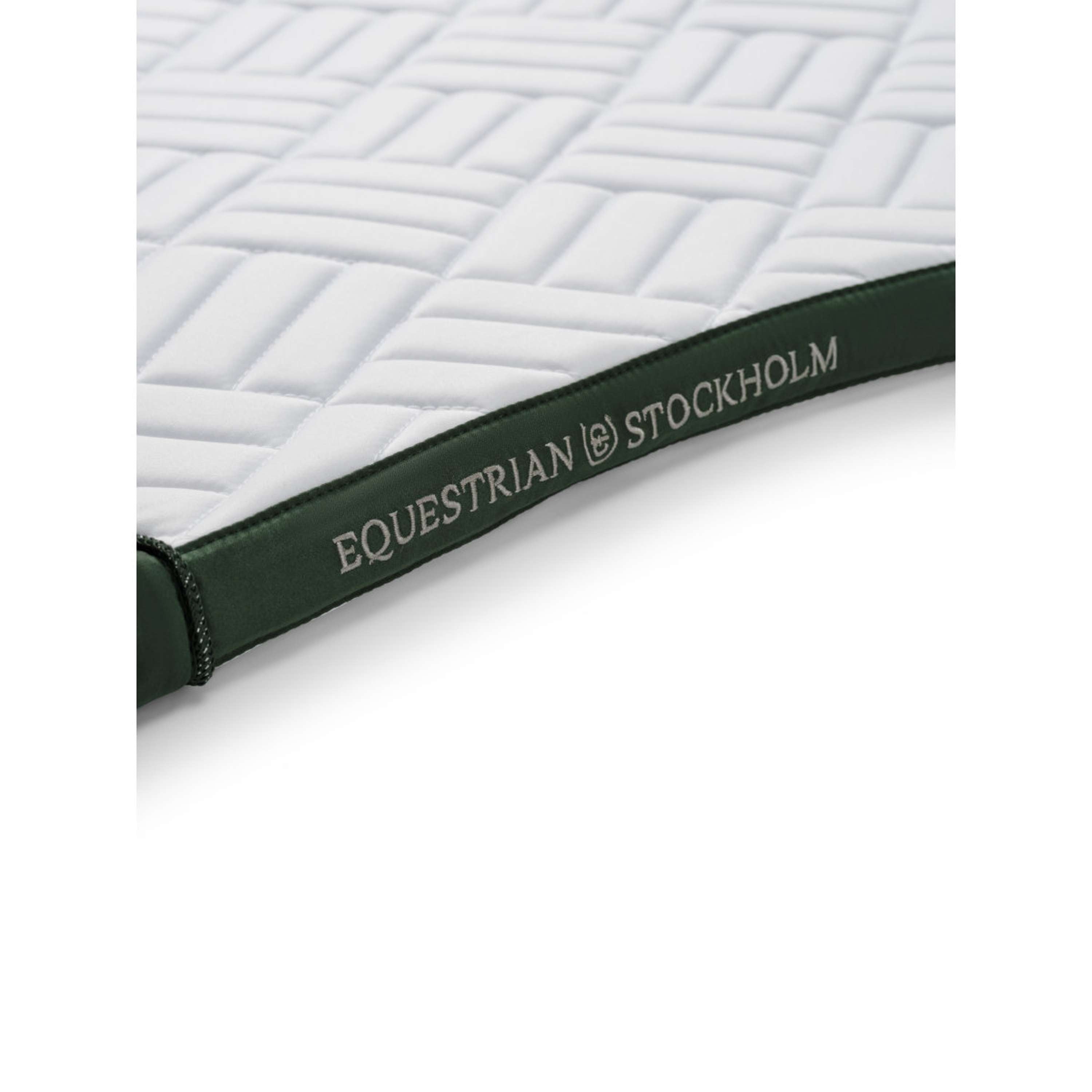 Equestrian Stockholm Zadeldekje Modern Dressuur Wit/Sycamore Green