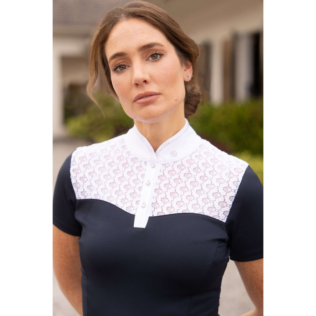 Equestrian Stockholm Wedstrijdshirt Crystal Champion Navy