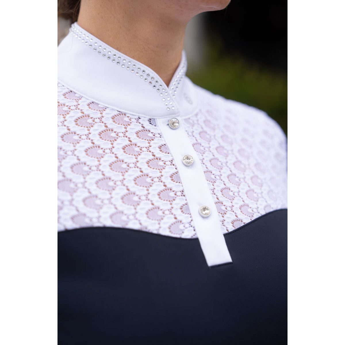 Equestrian Stockholm Wedstrijdshirt Crystal Champion Navy