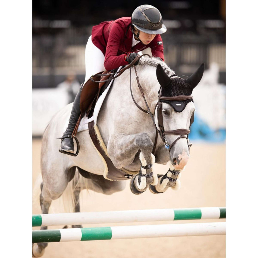 Equestrian Stockholm Oornetje Padded Zwart/Zilver