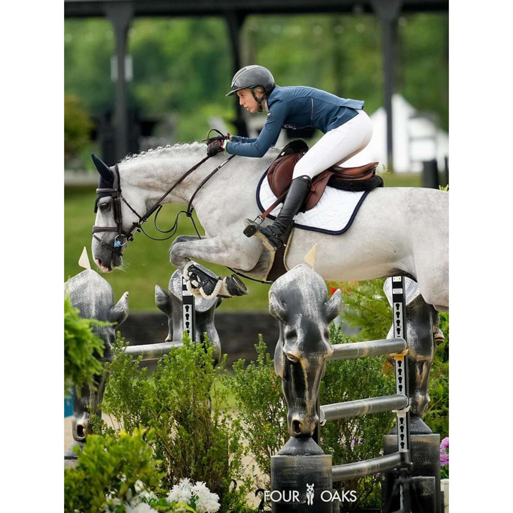 Equestrian Stockholm Zadeldekje Modern Springen Wit/Zwart