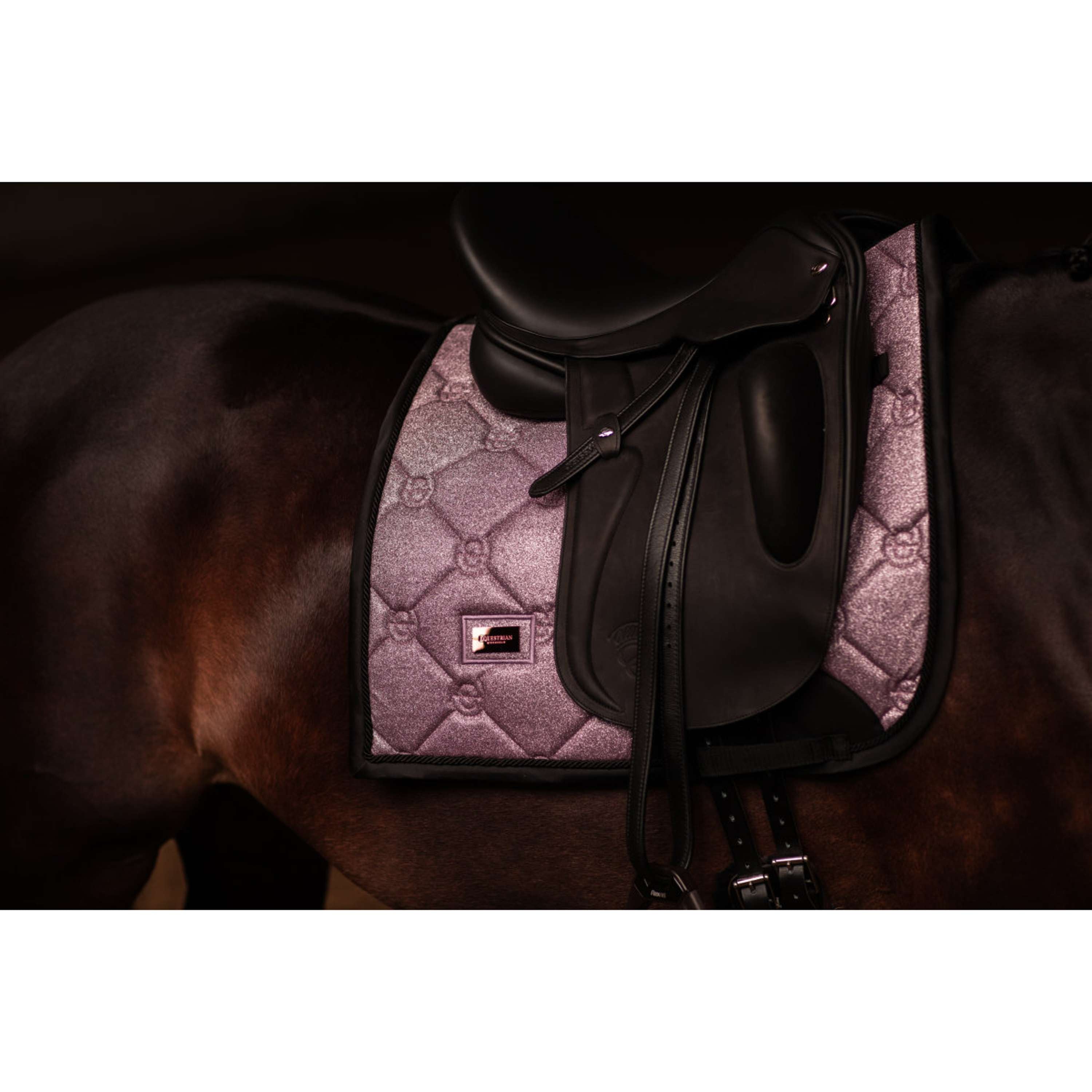 Equestrian Stockholm Zadeldekje Dressuur Pink Glimmer