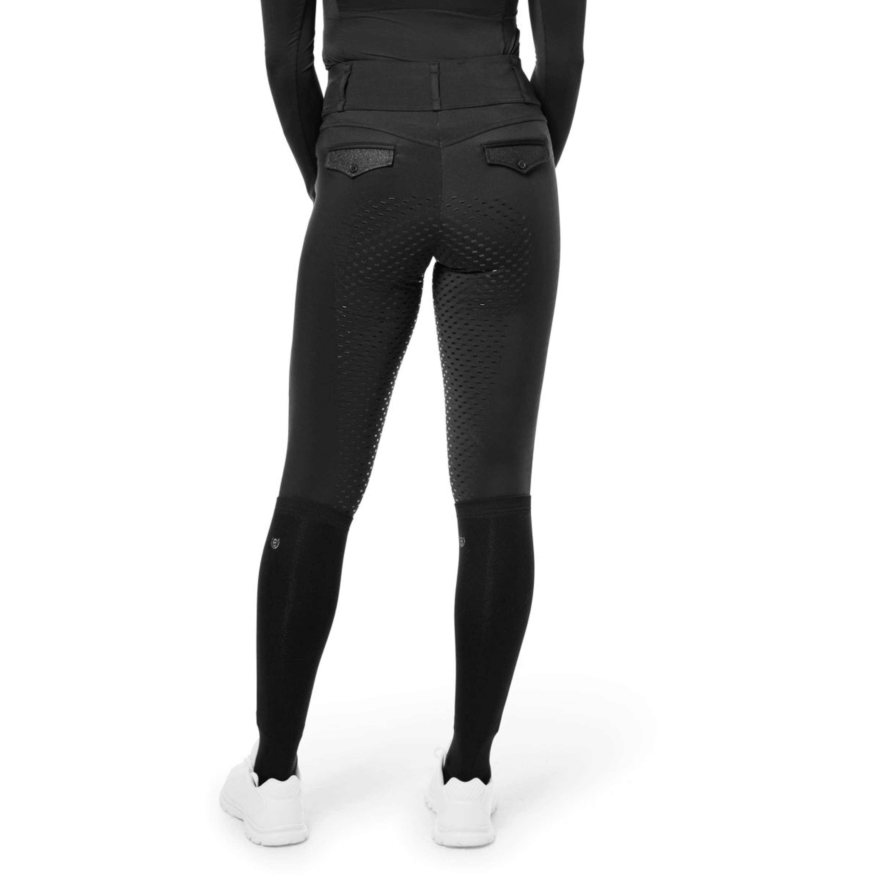 Equestrian Stockholm Rijlegging Premium Full Grip Black Glimmer