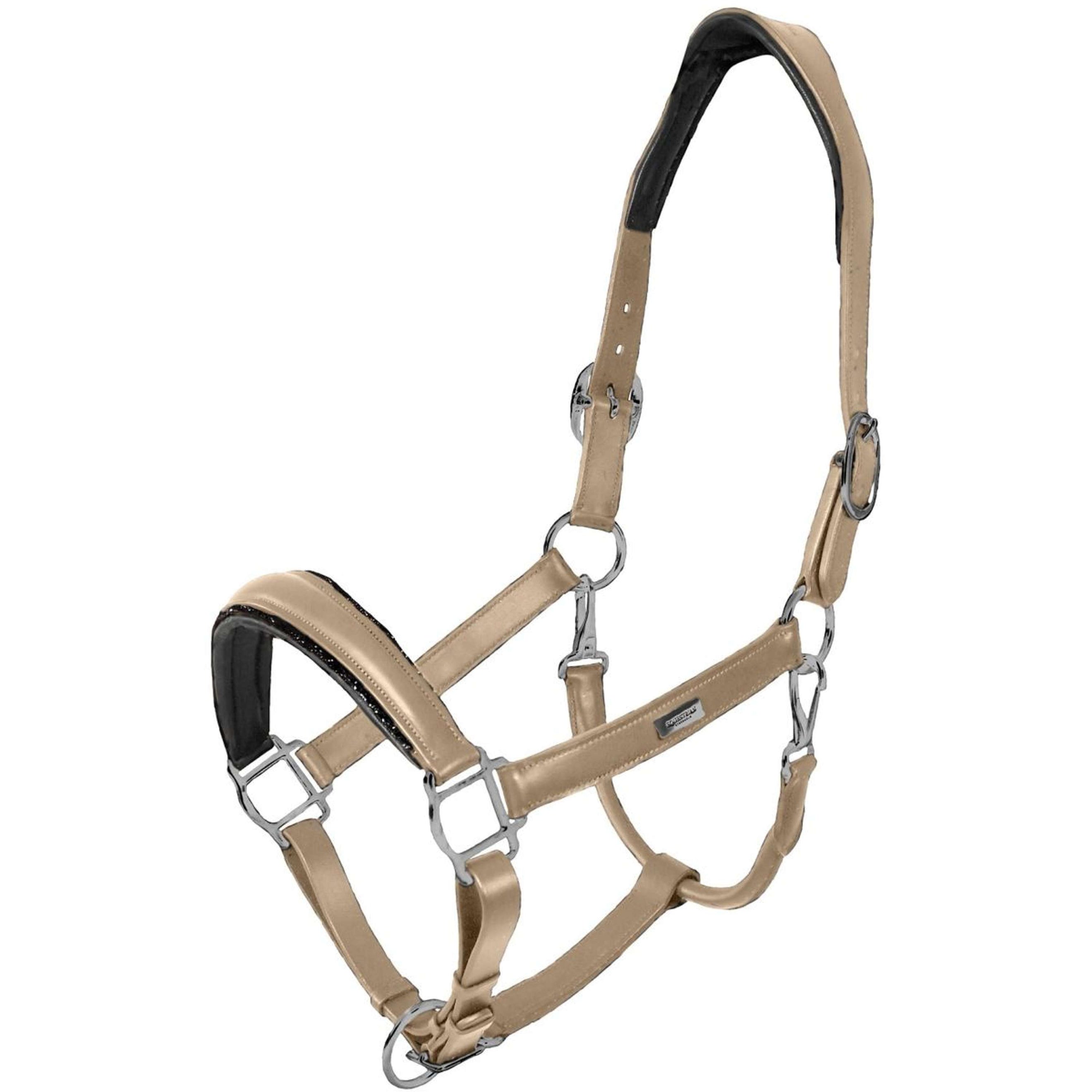 Equestrian Stockholm Halster Glimmer Leather Anatomic Sand