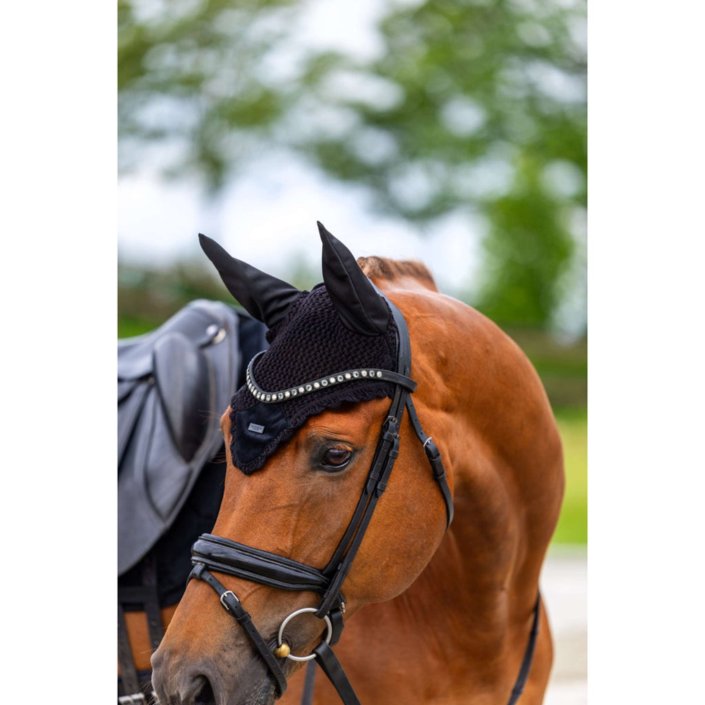 Equestrian Stockholm Oornetje Velvet Zwart