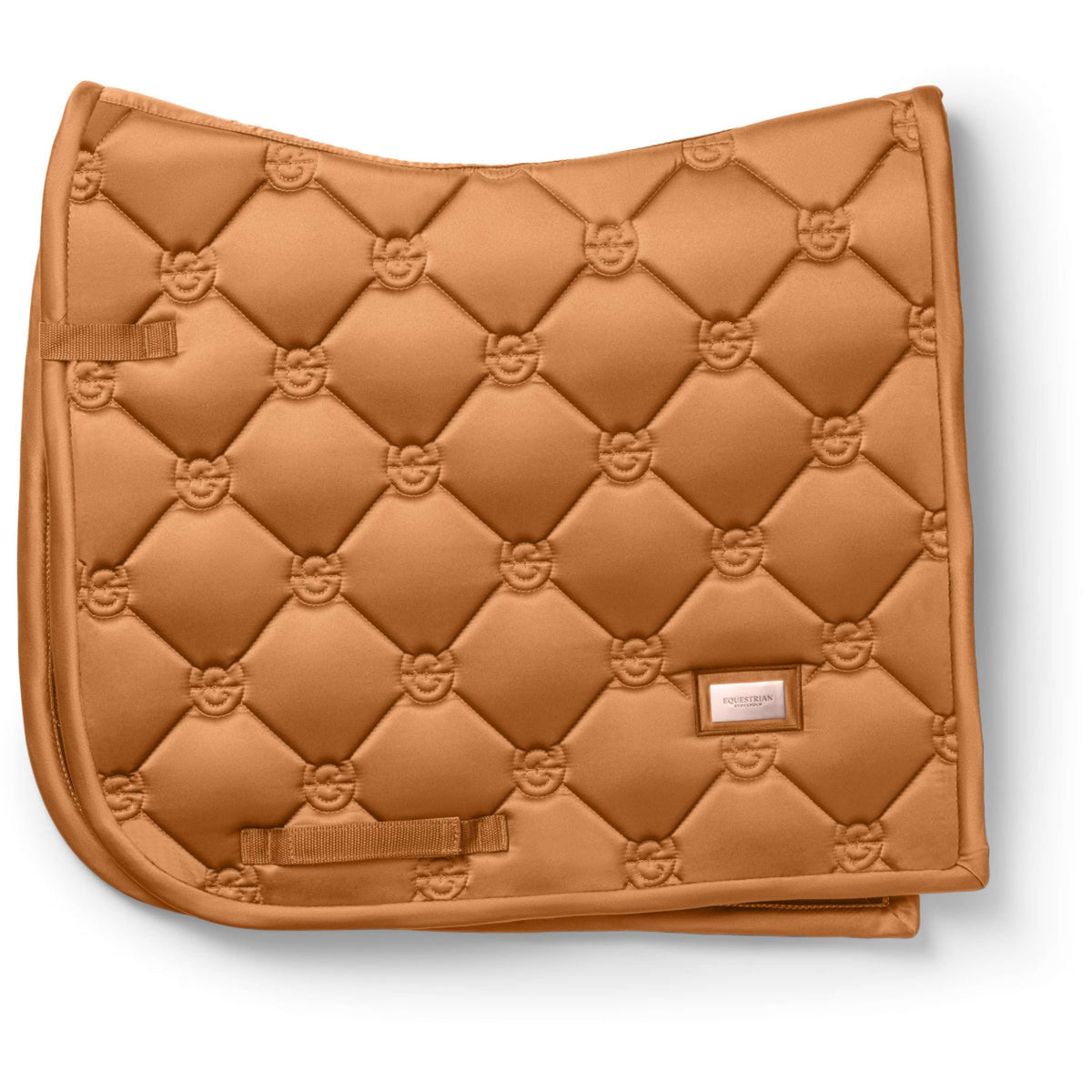 Equestrian Stockholm Zadeldekje Satin Dressuur Chestnut