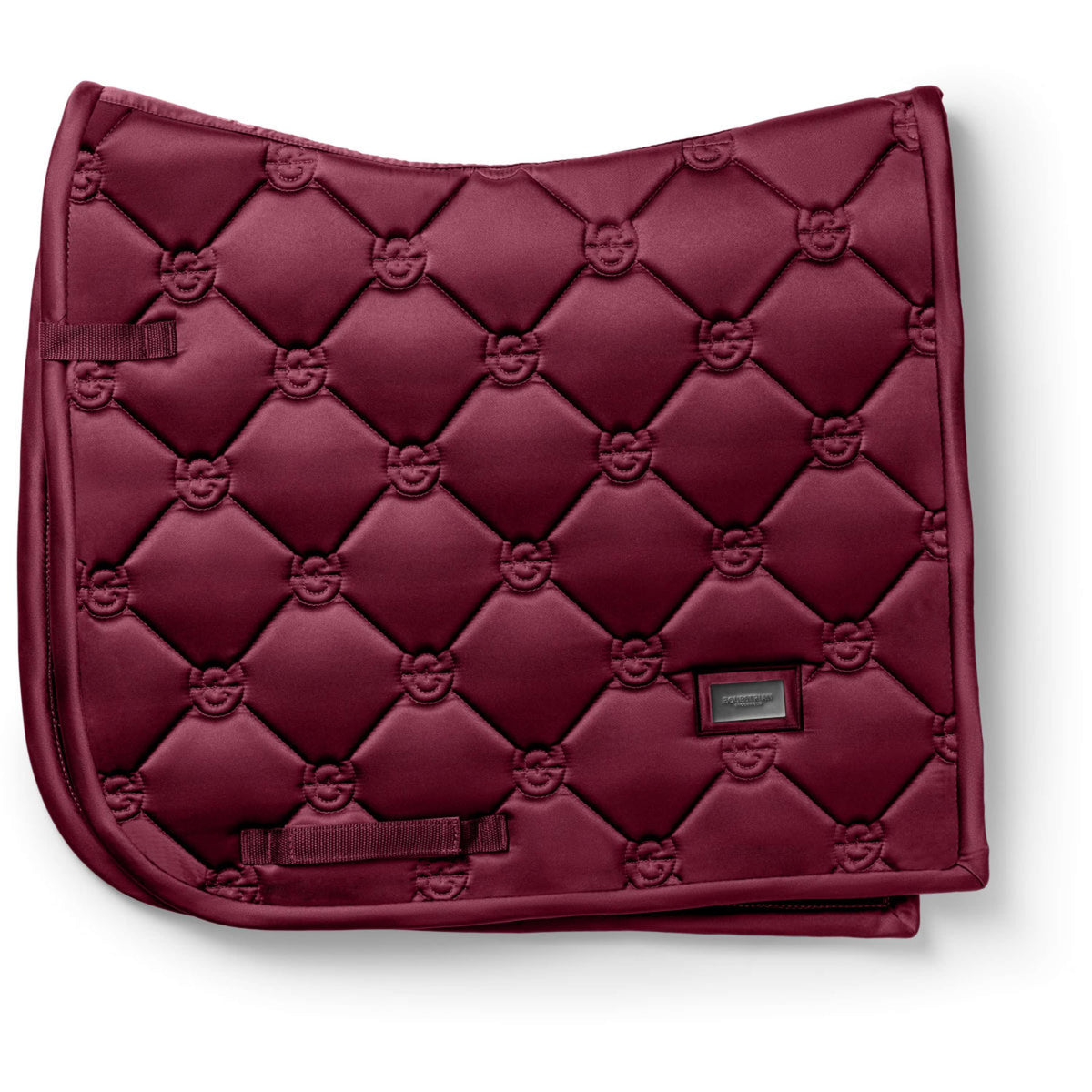 Equestrian Stockholm Zadeldekje Satin Dressuur Merlot