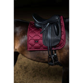Equestrian Stockholm Zadeldekje Satin Dressuur Merlot