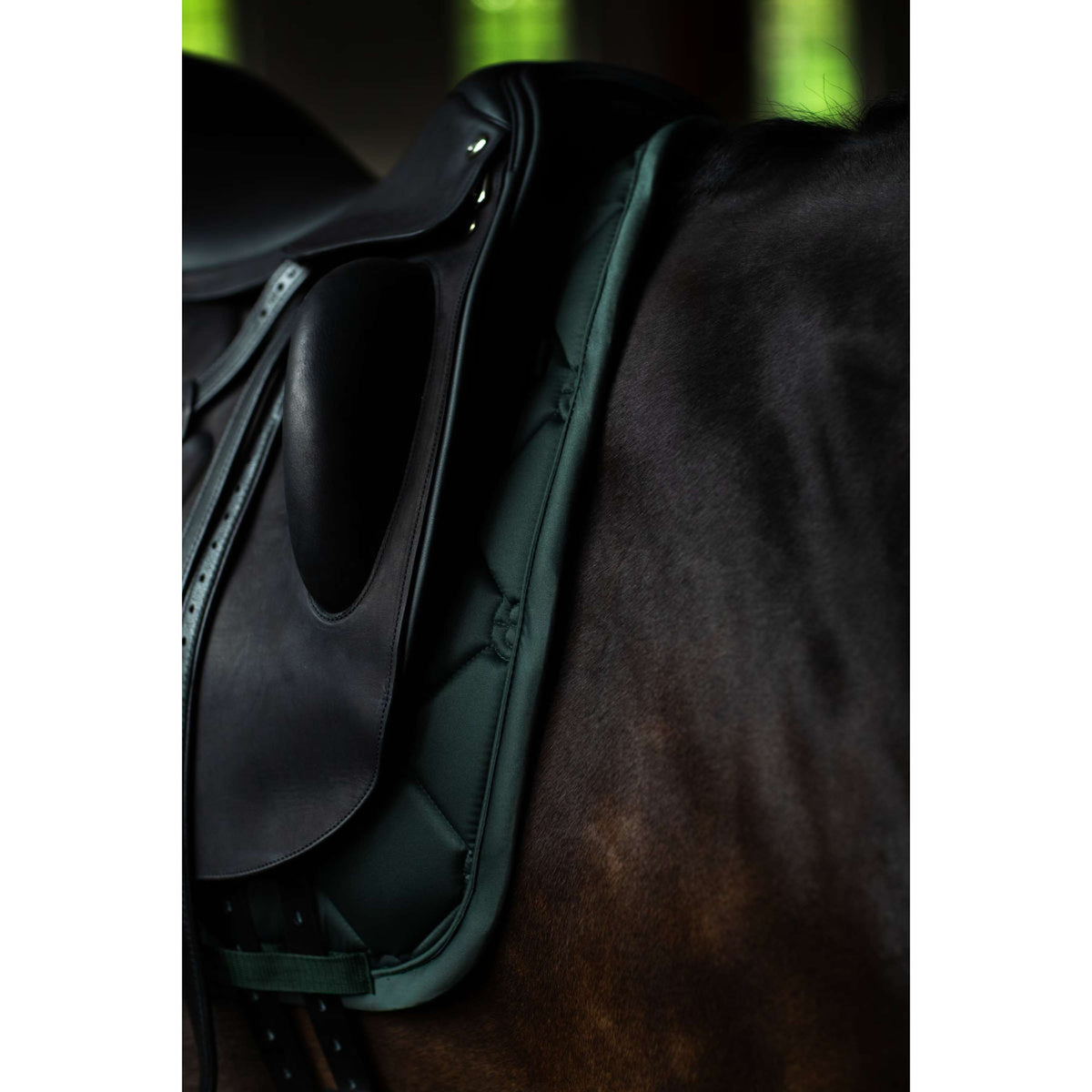 Equestrian Stockholm Zadeldekje Satin Dressuur Sycamore Green