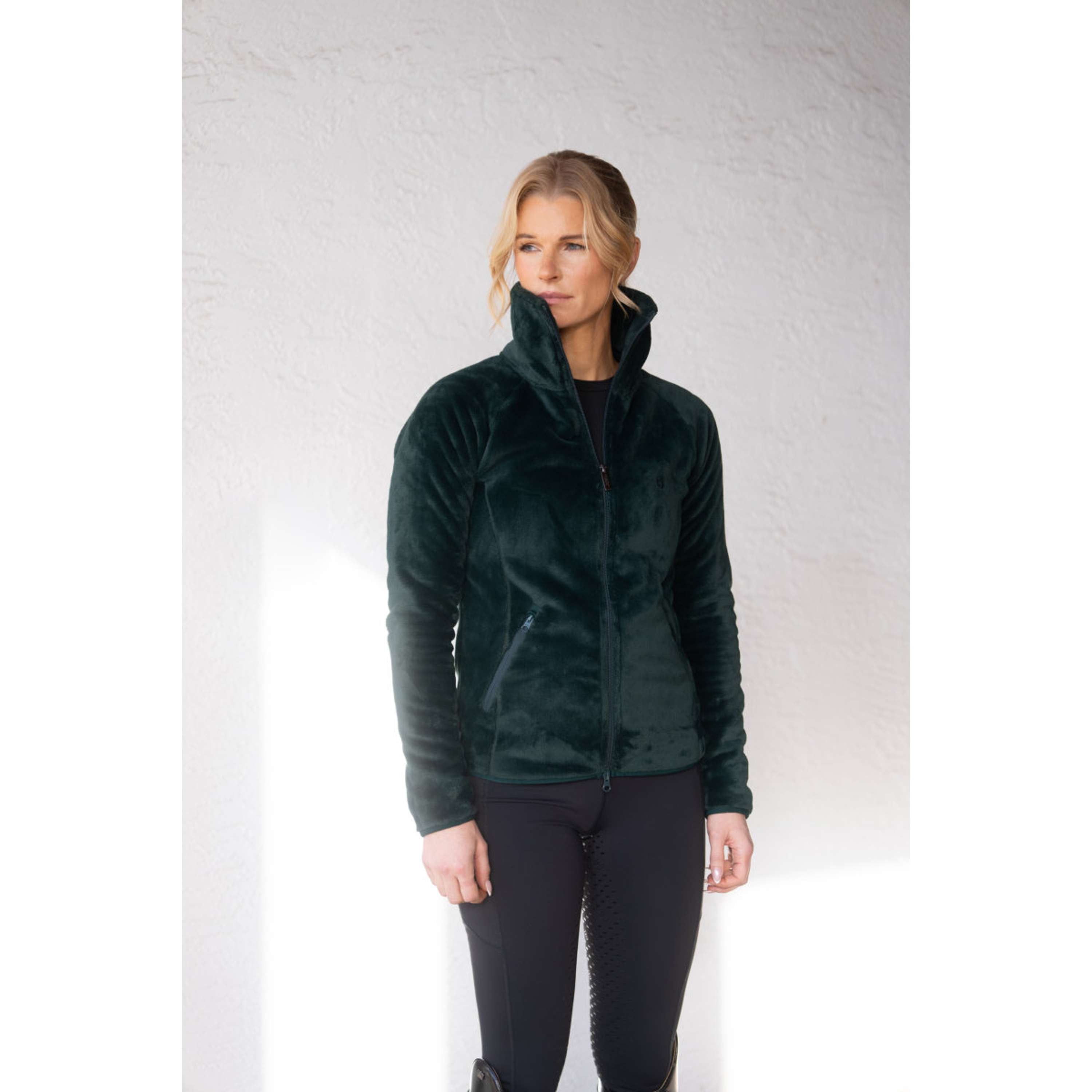 Equestrian Stockholm Fleecejack Velvet Sycamore Green