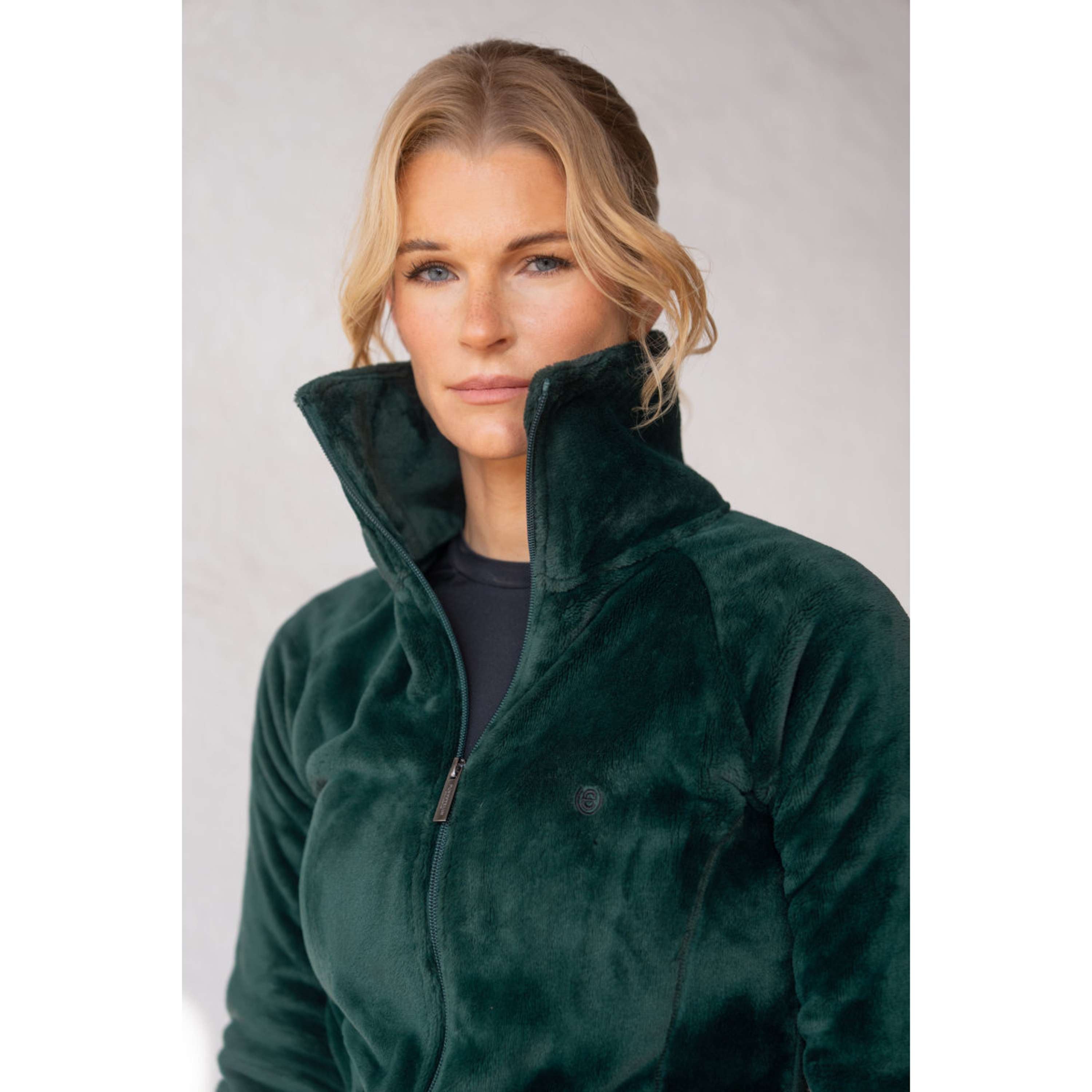 Equestrian Stockholm Fleecejack Velvet Sycamore Green