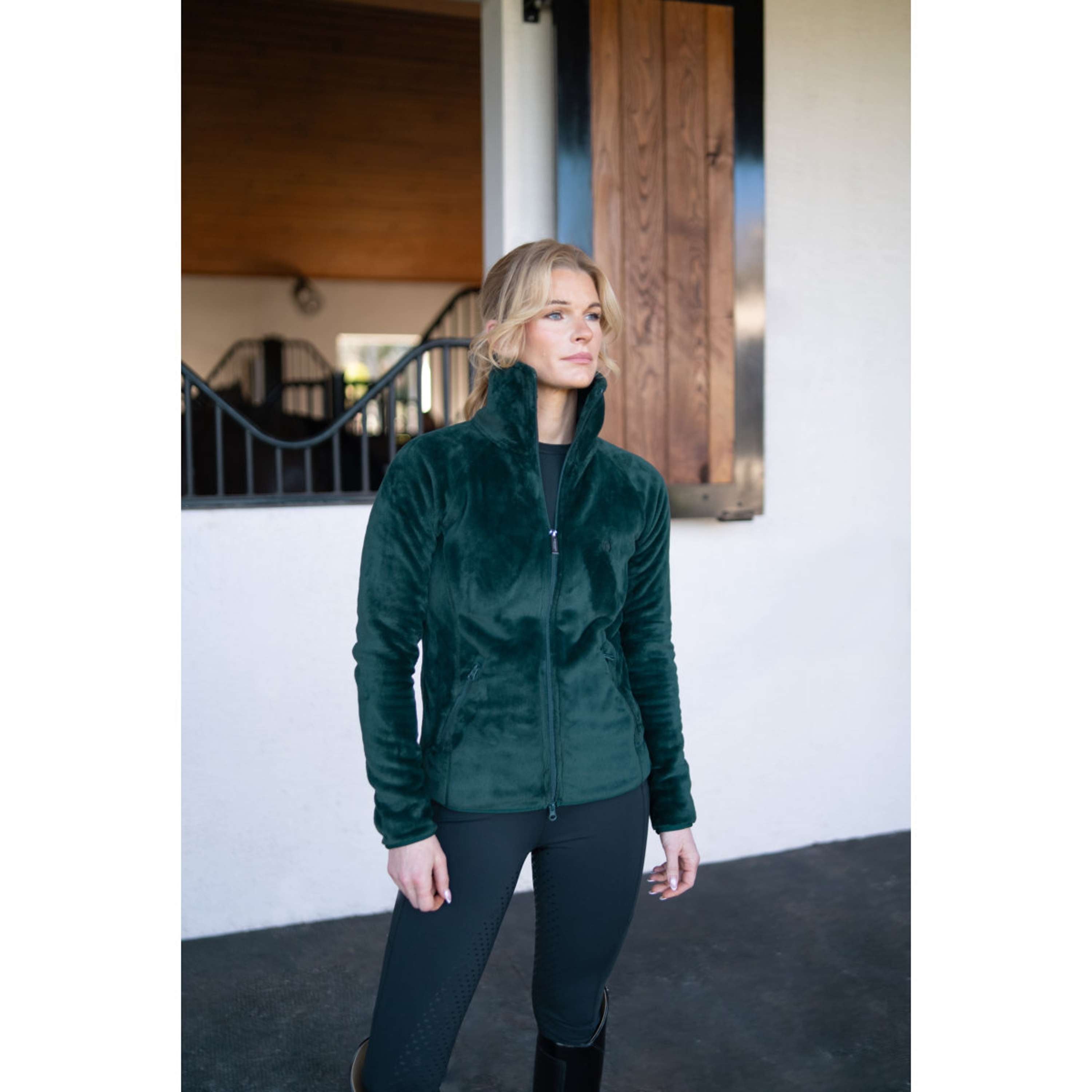 Equestrian Stockholm Fleecejack Velvet Sycamore Green