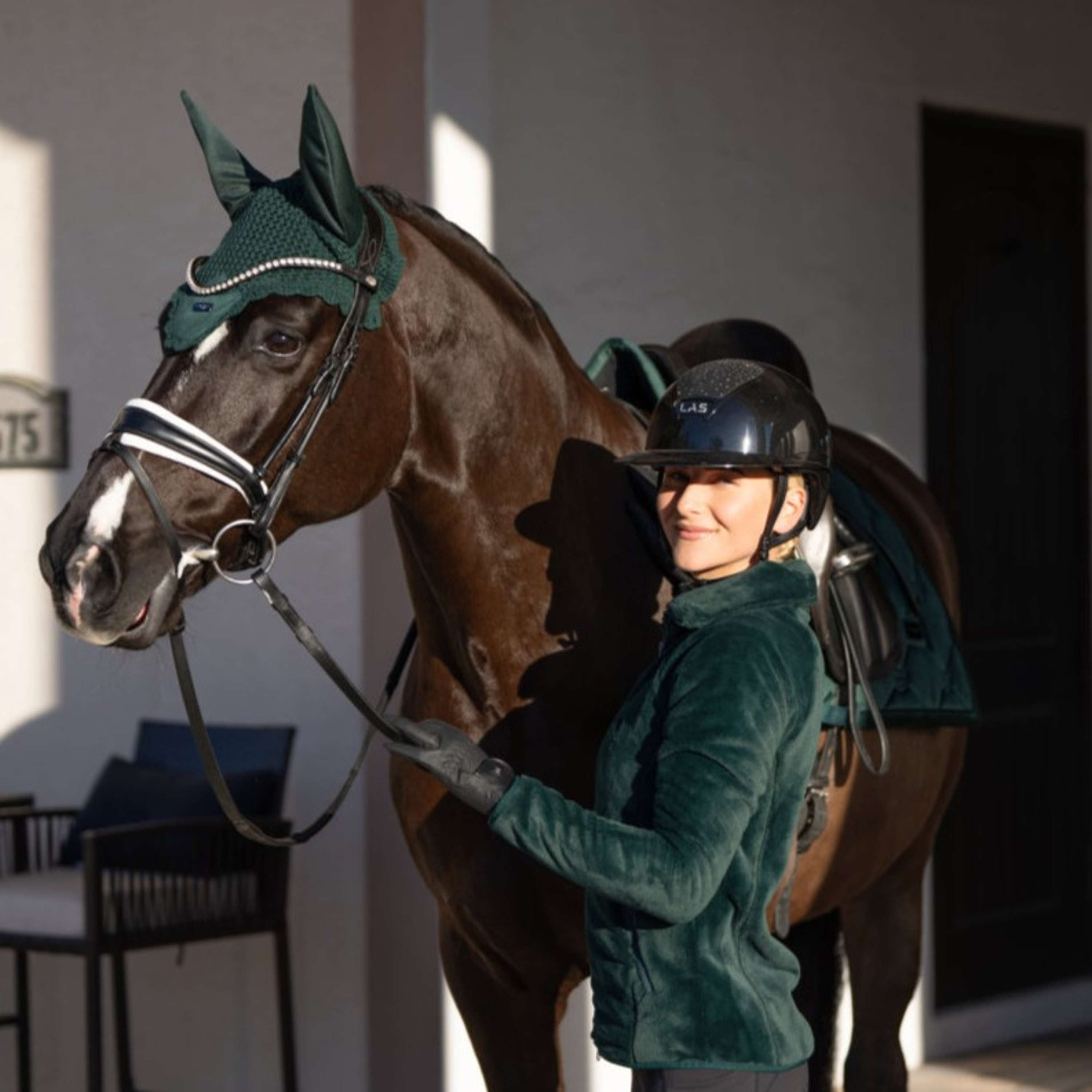 Equestrian Stockholm Fleecejack Velvet Sycamore Green