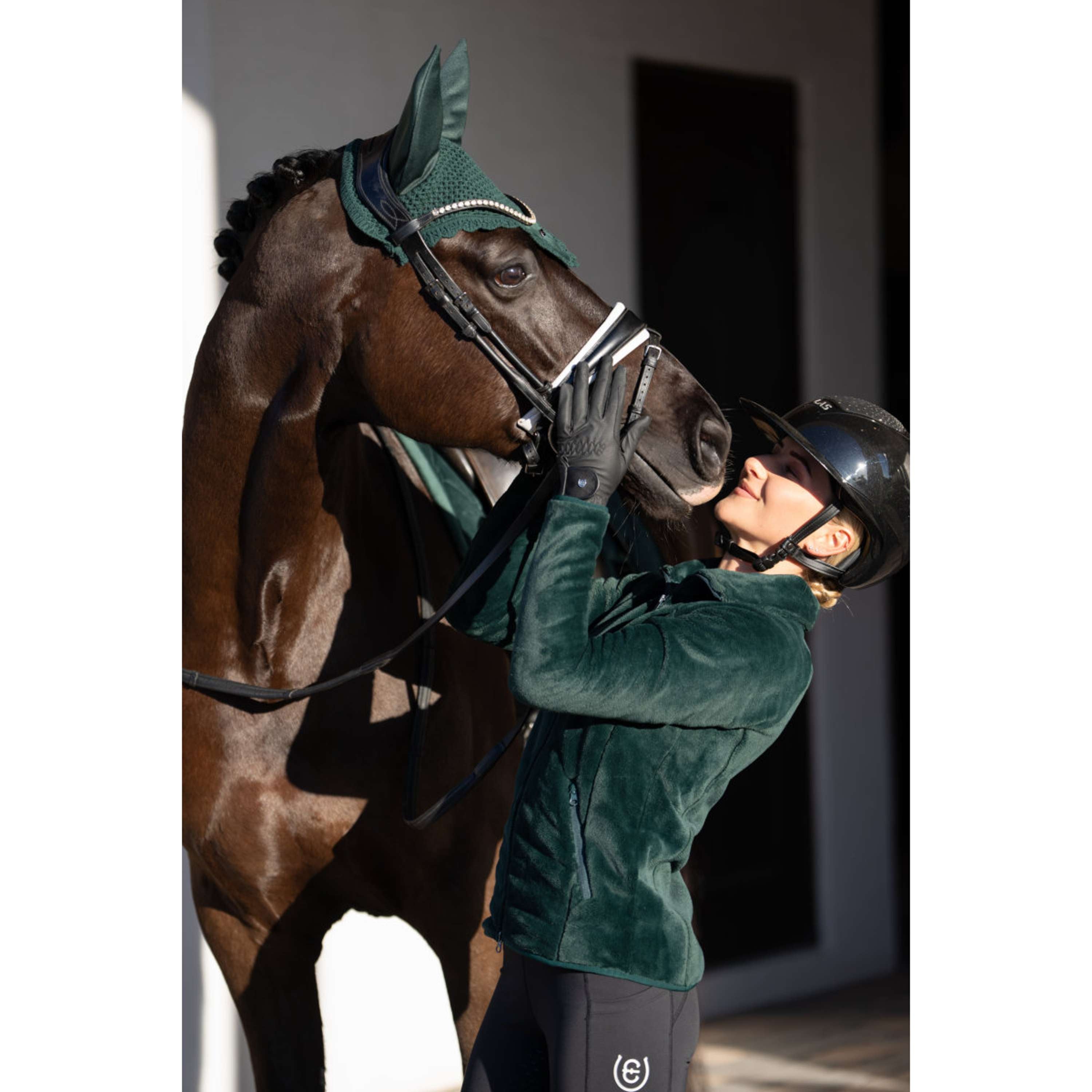 Equestrian Stockholm Fleecejack Velvet Sycamore Green