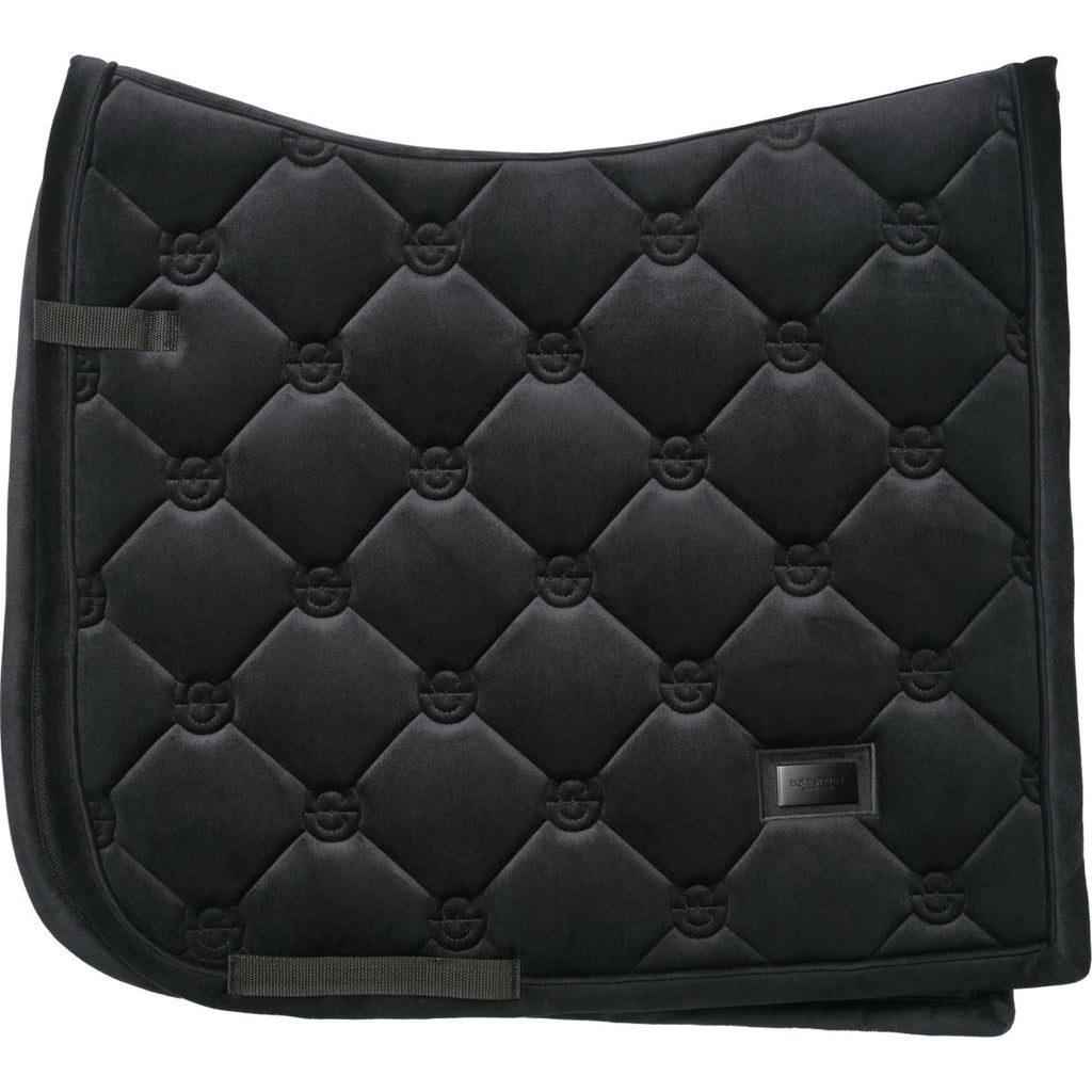 Equestrian Stockholm Zadeldekje Velvet Dressuur Zwart