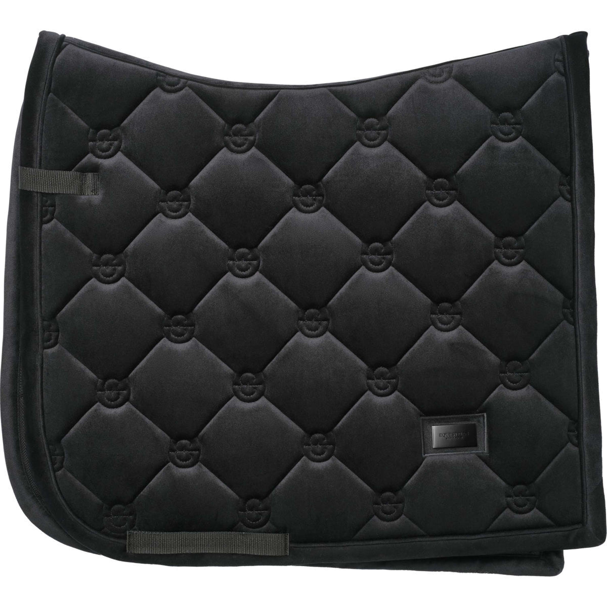 Equestrian Stockholm Zadeldekje Velvet Dressuur Zwart